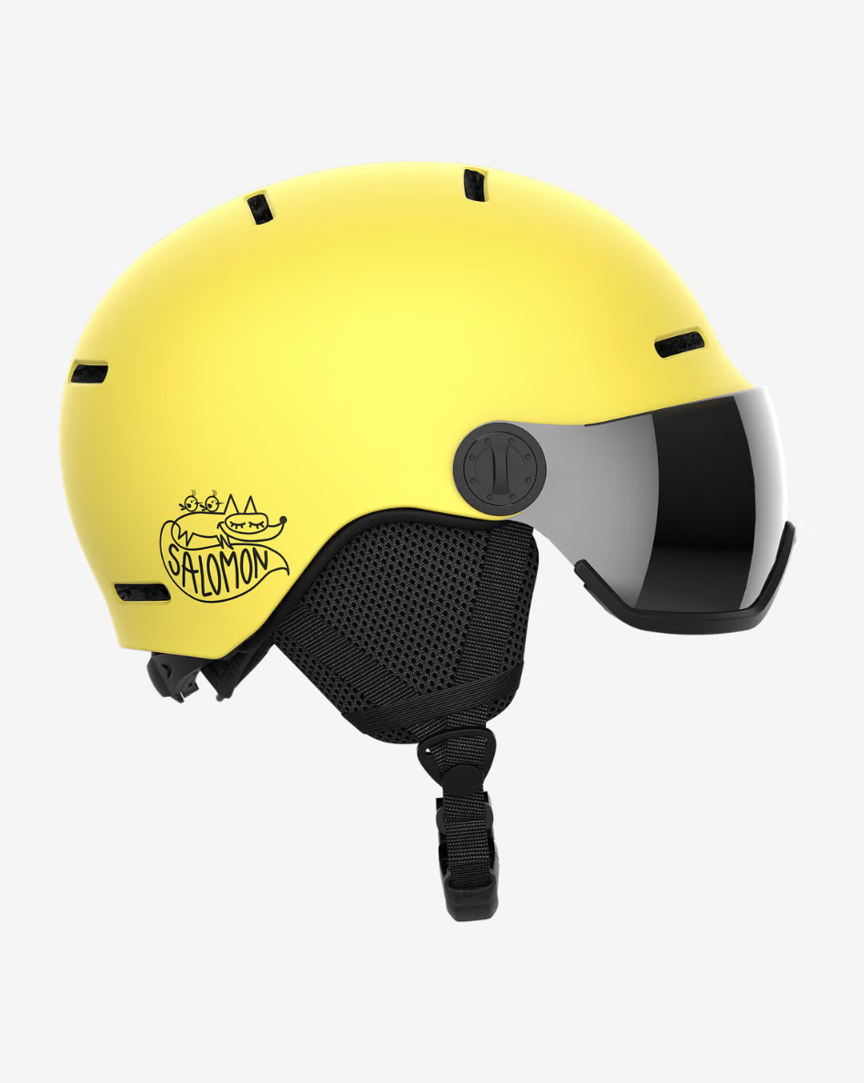 Salomon - ORKA VISOR. Built for young riders looking to protect their head without too much weight. Featuring a Custom Dial adjustment and low-profile shell, it is easy to make it perfectly fit any youngster’s head shape and there won't ever be anoth