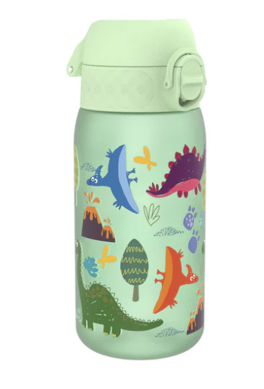 Ion8 — Water Bottle. Durable stainless steel with a leak-proof flip lid and wide opening. Easy to clean and built for everyday adventures.