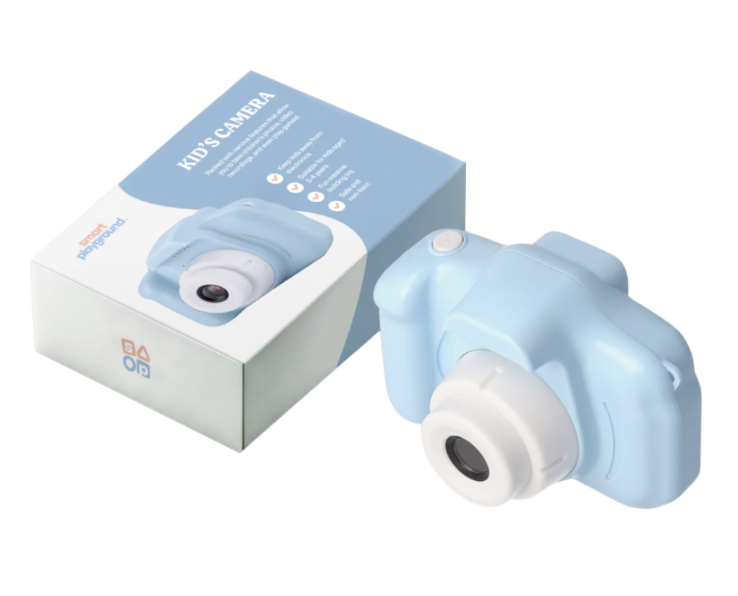 Kid’s Camera. Sturdy, easy to use, and great value. Avoid models that print on receipt-style thermal paper, as it often contains BPA.