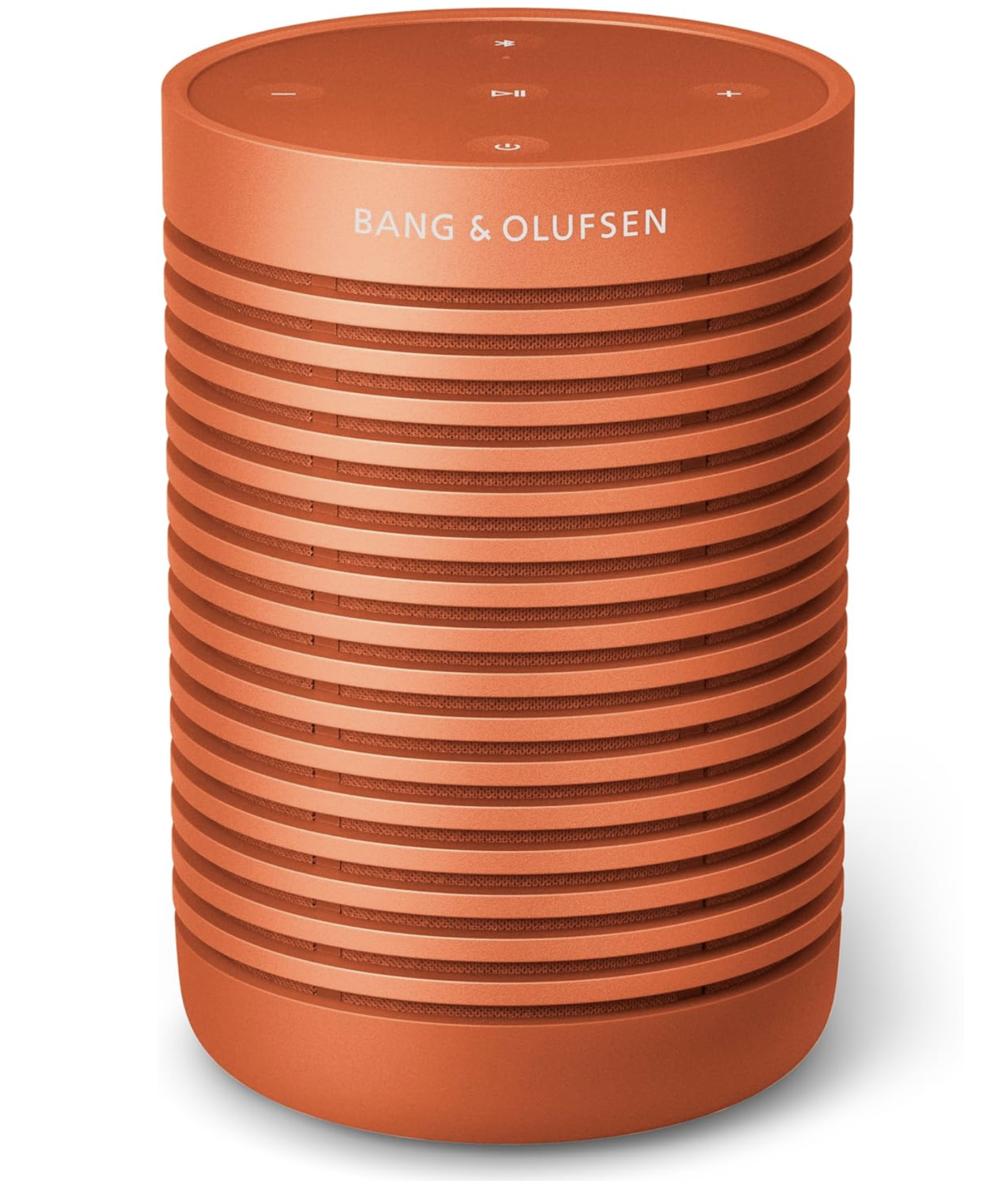 Bang & Olufsen - Beosound Explore. An ultra-portable Bluetooth speaker weighing under 650 g. Rugged, lightweight, and as comfortable in your hand as it is clipped to a backpack.
