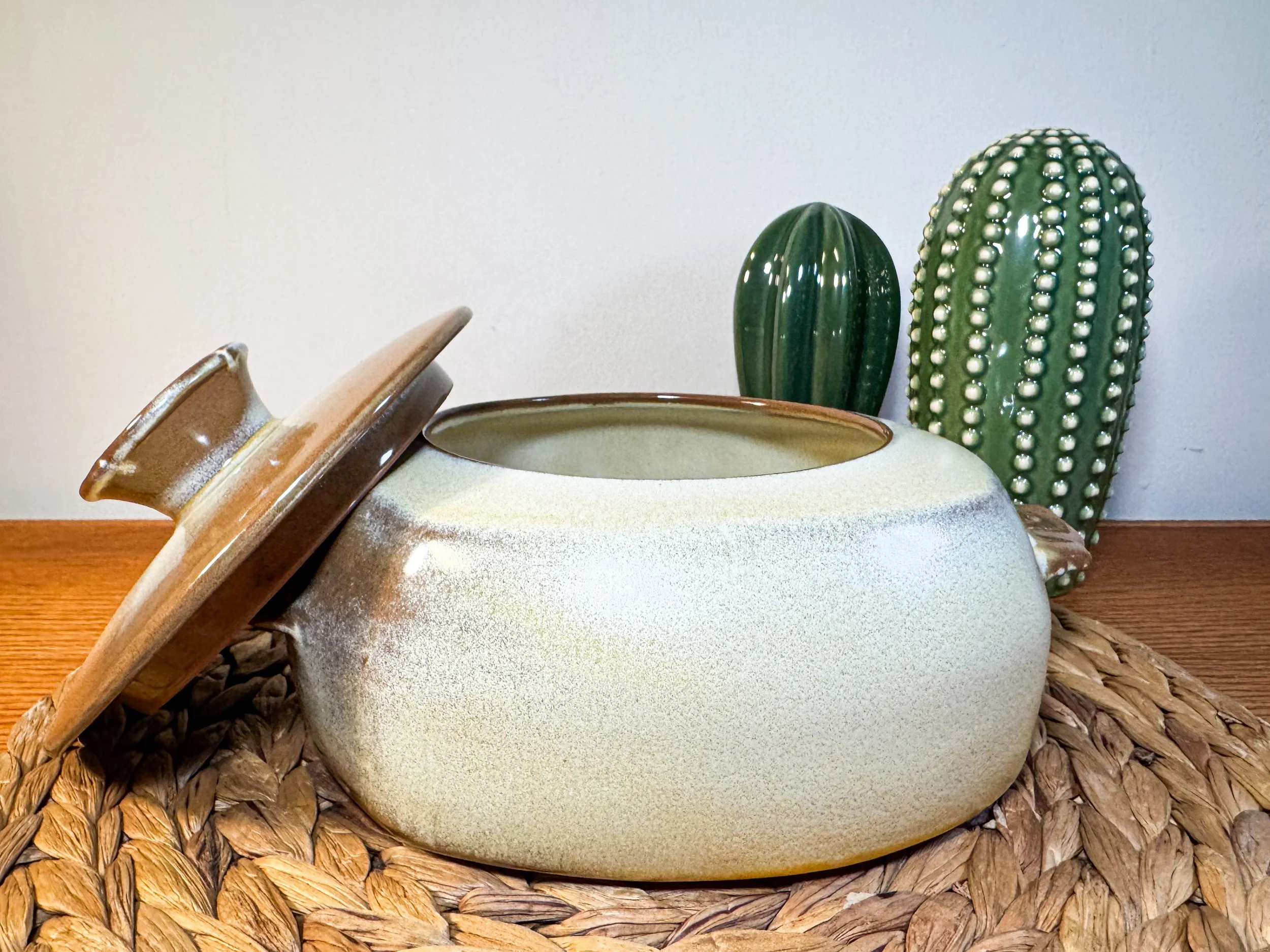 Frankoma Plainsman Covered Casserole Dish (Lidded Stoneware Baker)