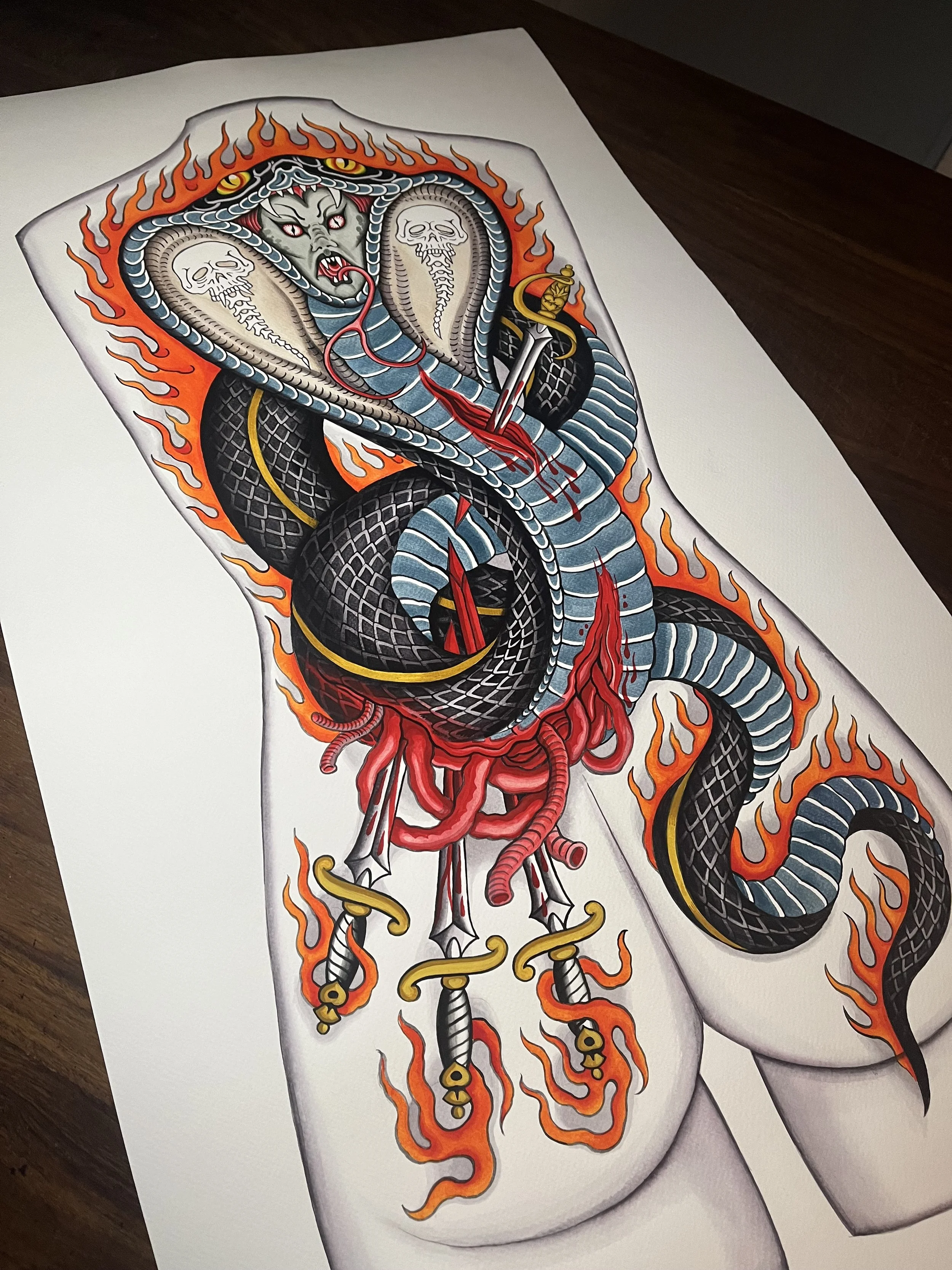 Demon Lady Back piece