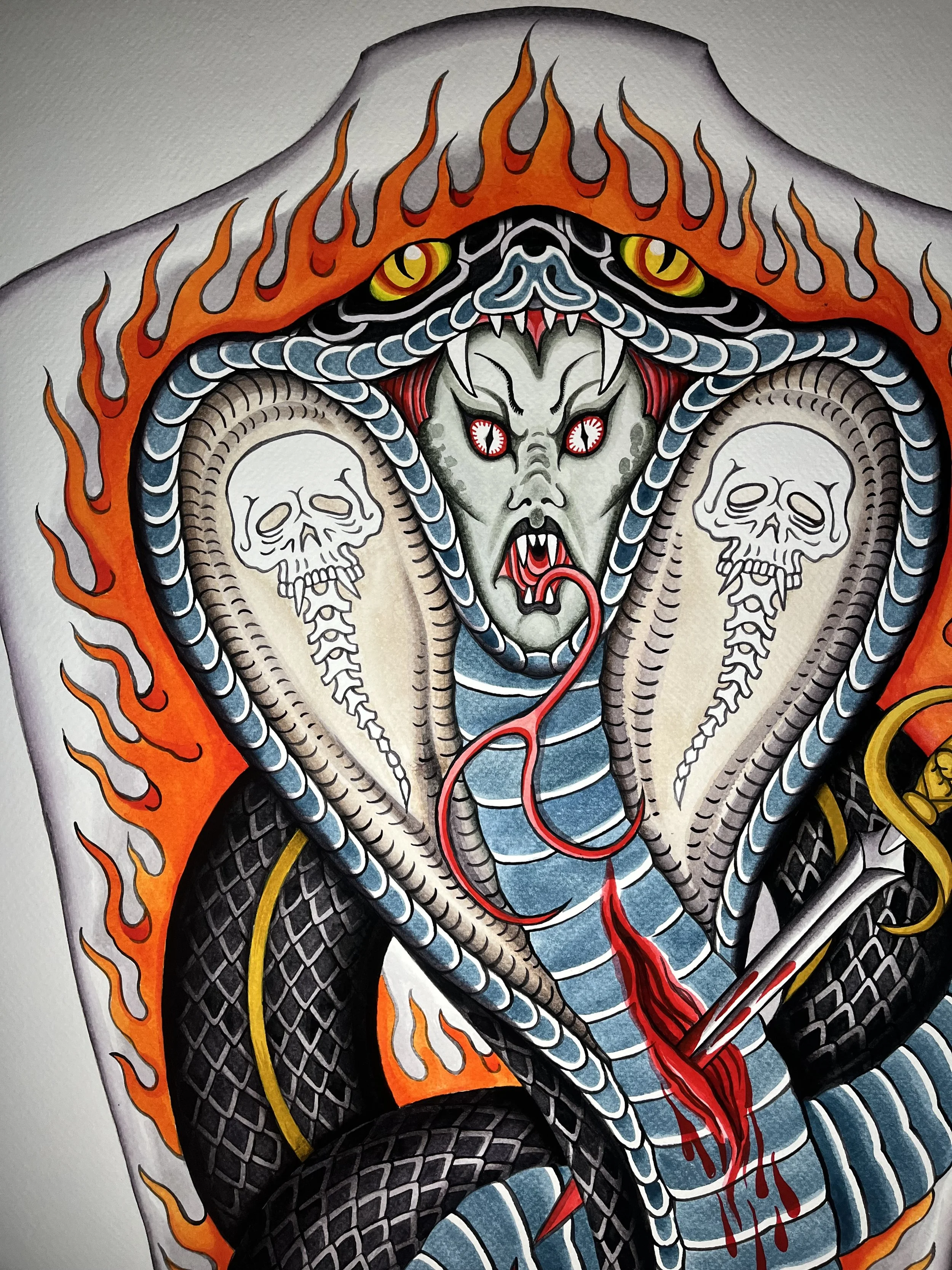 Demon lady backpiece