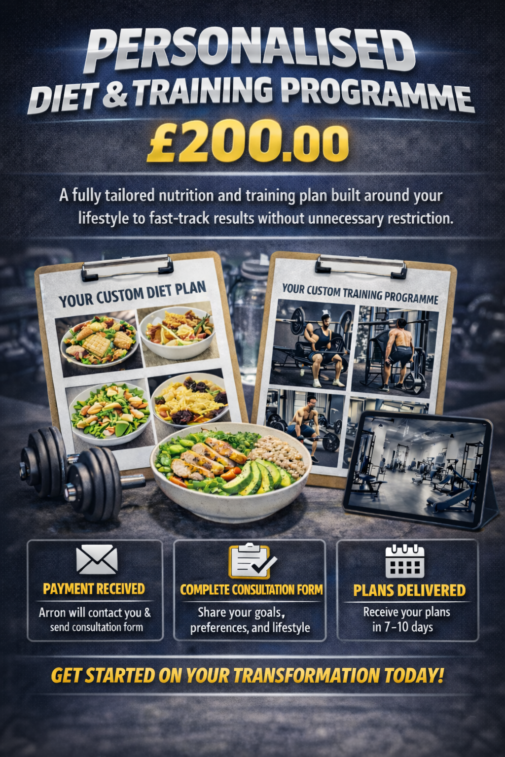 Personalised Diet & Training Programme