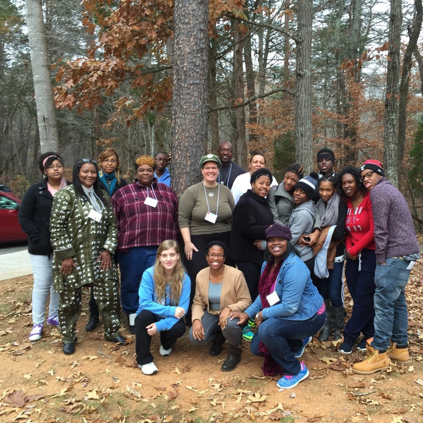 Throwback to an important milestone in building this movement with our Resiliency Organizing Hubs: here's Co-Directors Connie Leeper and Jodi Lasseter with @mwu4yf's Youth Ambassadors at CJC's first ever Climate Summit in 2014.