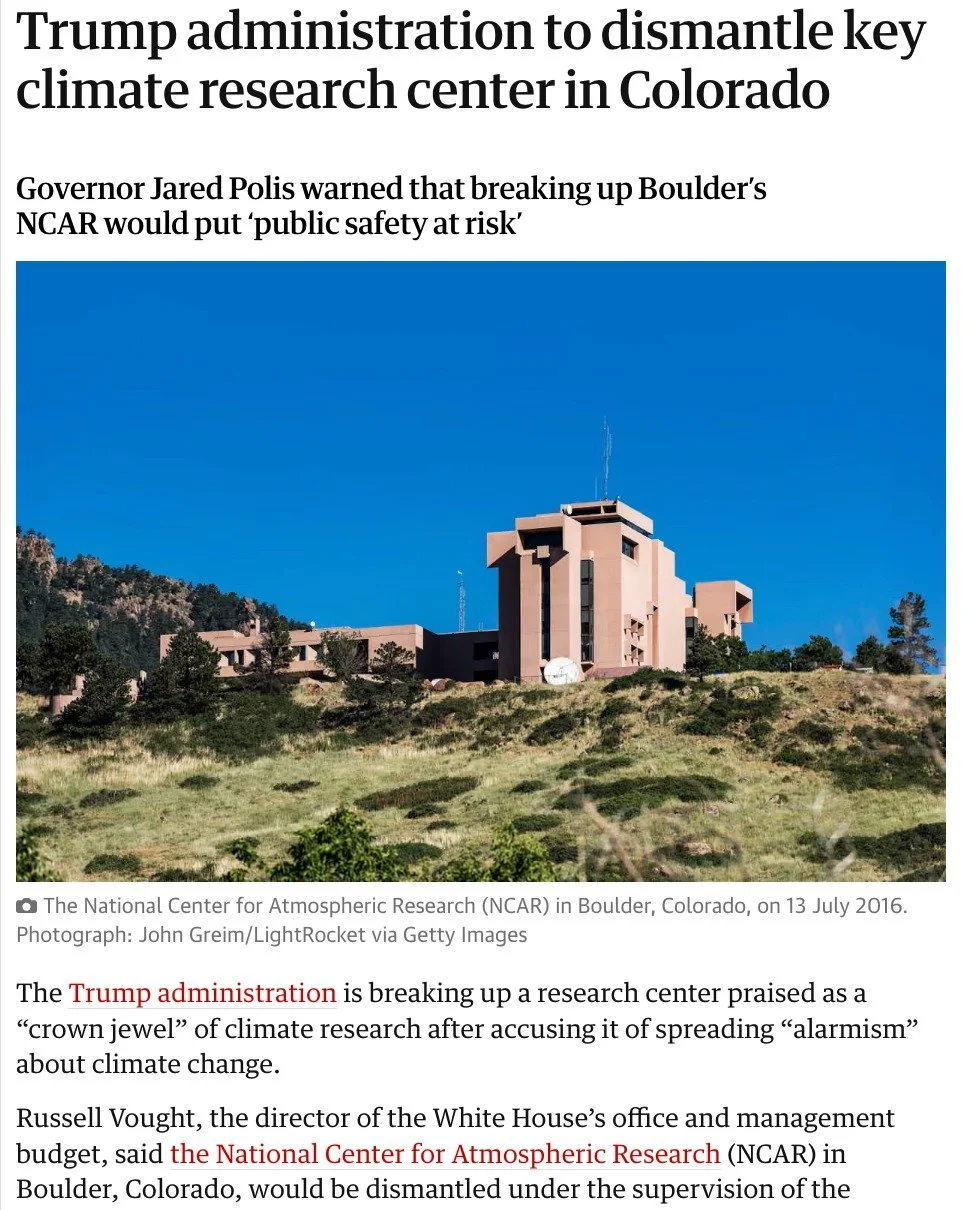 The current administration is moving to dismantle the National Center for Atmospheric Research, a global hub for climate and weather science. This decision isn&rsquo;t just a blow to data and forecasting; it&rsquo;s a setback for communities on the f