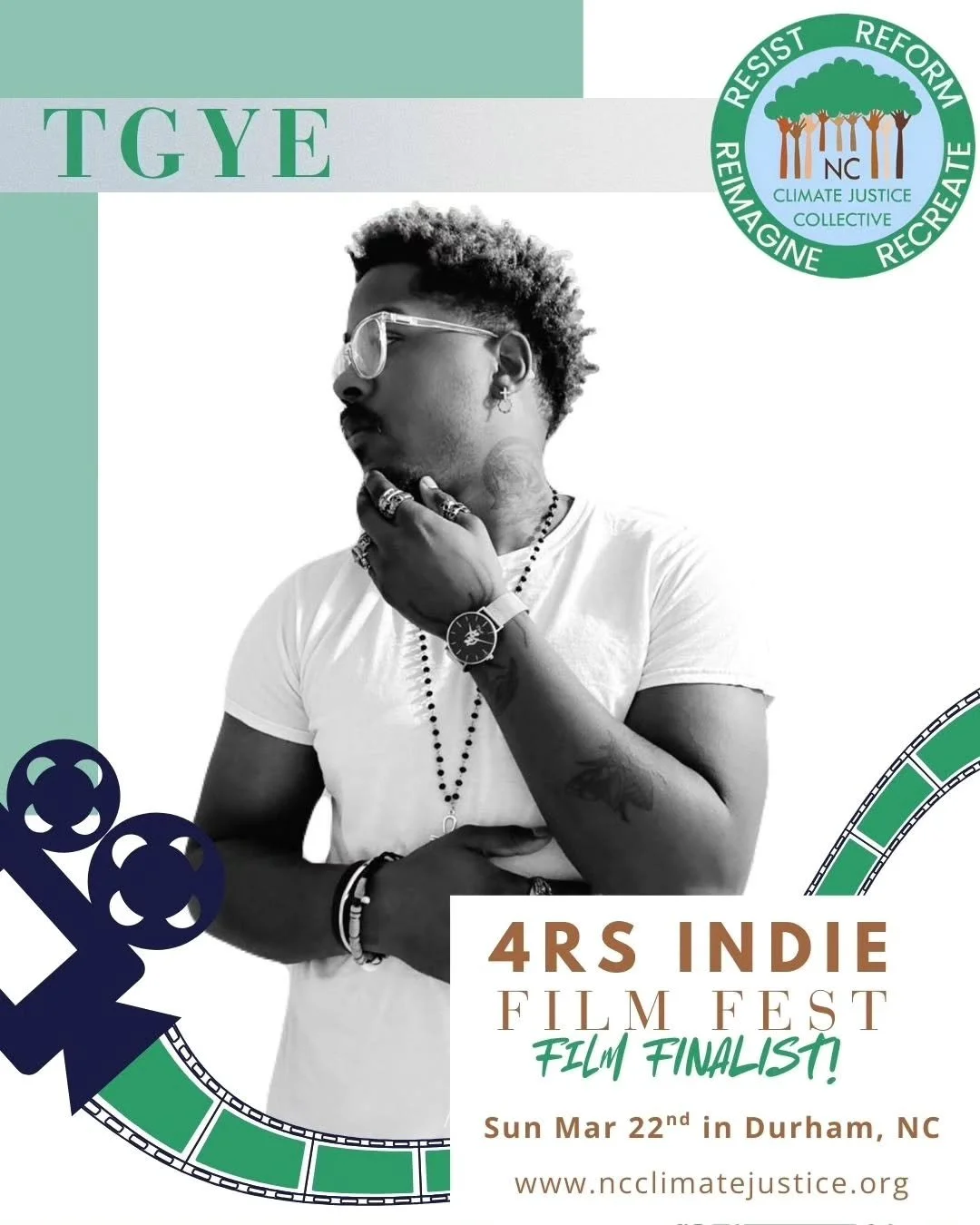 Introducing our 4Rs Film Fest Finalists part 1! The festival is this Sunday Mar 22 @ 6pm. FREE. ATC Theatre, 320 Blackwell St, Suite 101, Durham, NC. A celebration of independent filmmaking and the uplifting of community voices. We are awarding $2500