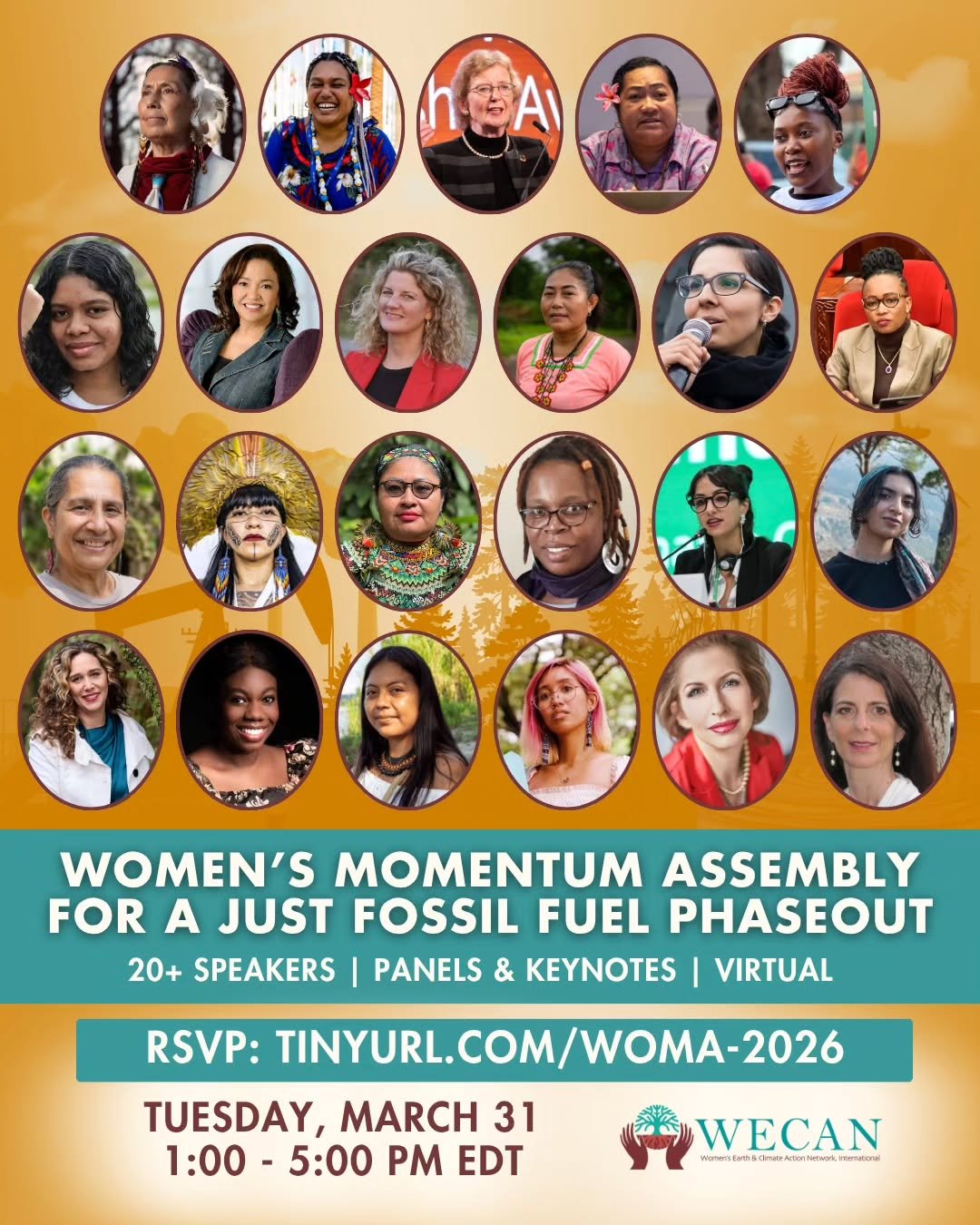 ✴️🌎 JOIN US at the @wecan_intl Women&rsquo;s Momentum Assembly for a Just Fossil Fuel Phaseout&mdash;a virtual global assembly of women and gender-diverse leaders in the lead-up to the First Conference on Transitioning Away from Fossil Fuels in Colo