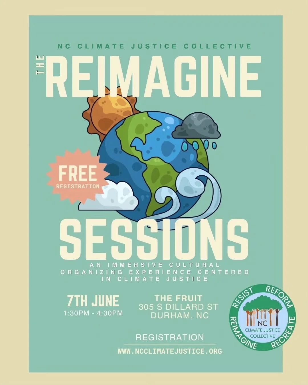 This cultural organizing learning experience, presented by the NC Climate Justice Collective, unites artists, organizers, activists, storytellers, and community members to explore the impact of art and culture on climate justice. Each immersive works