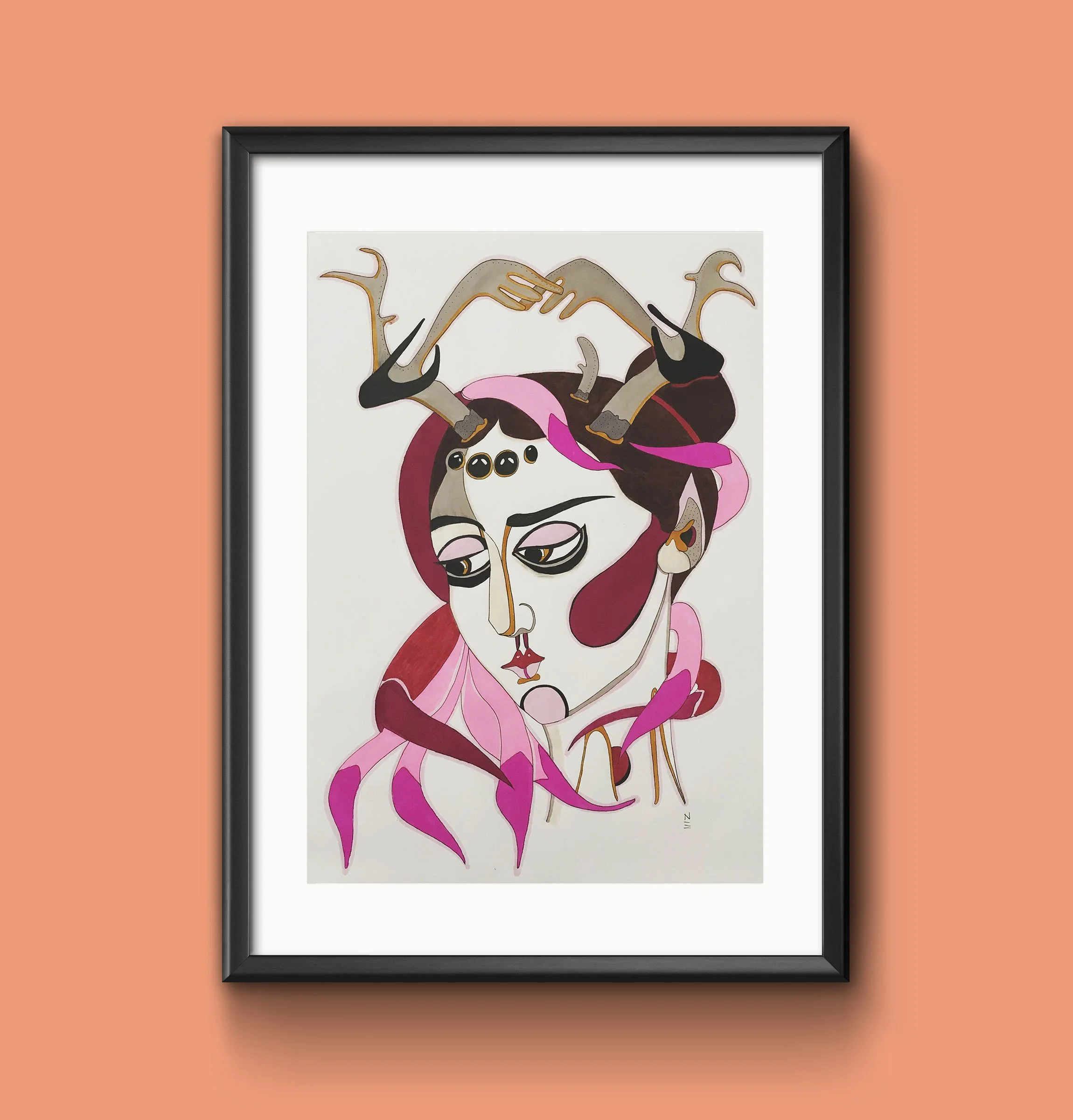 Spider woman - Original has been sold. Prints are available.