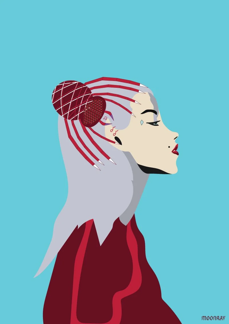 Spider girl illustration