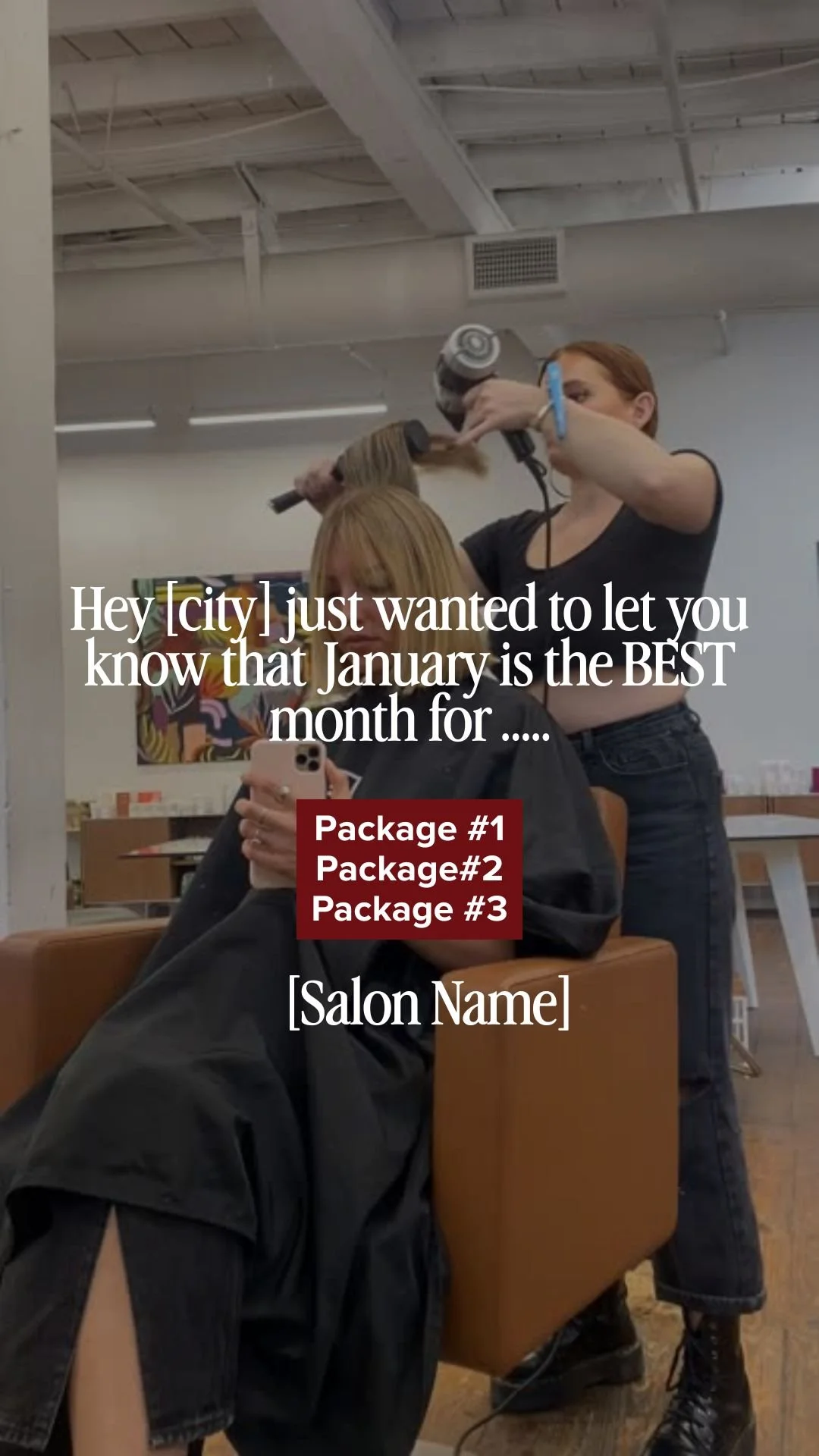 Hey [city] just wanted to let you know that January is the BEST month for .....