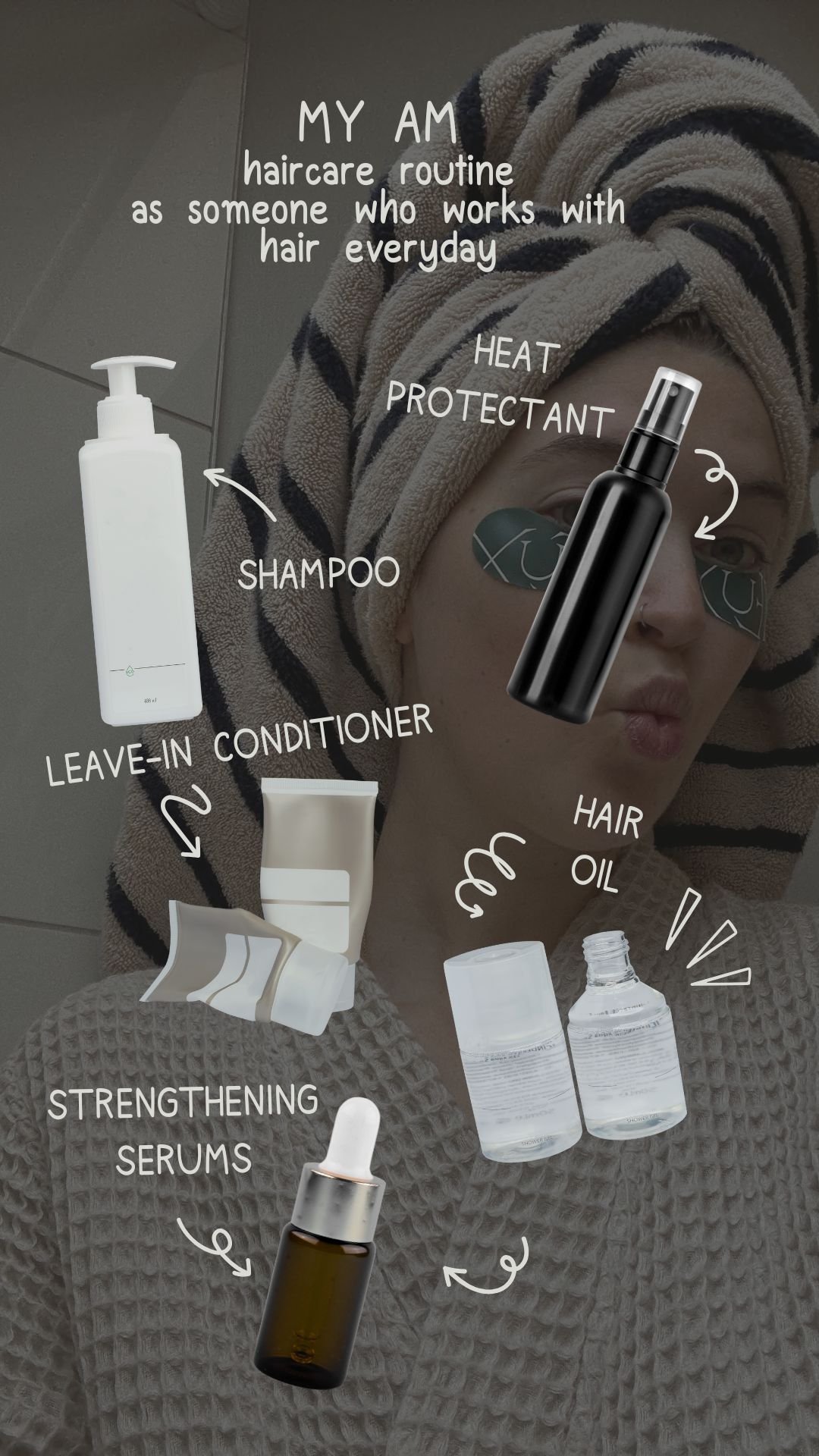 My AM haircare routine 