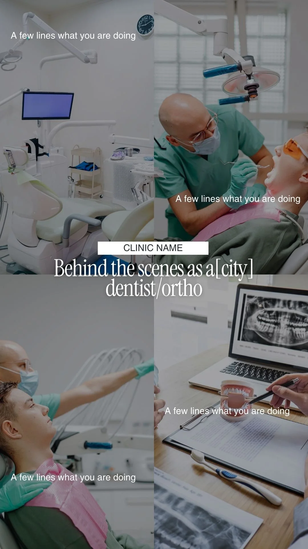 Behind the scenes as a[city] dentist/ortho