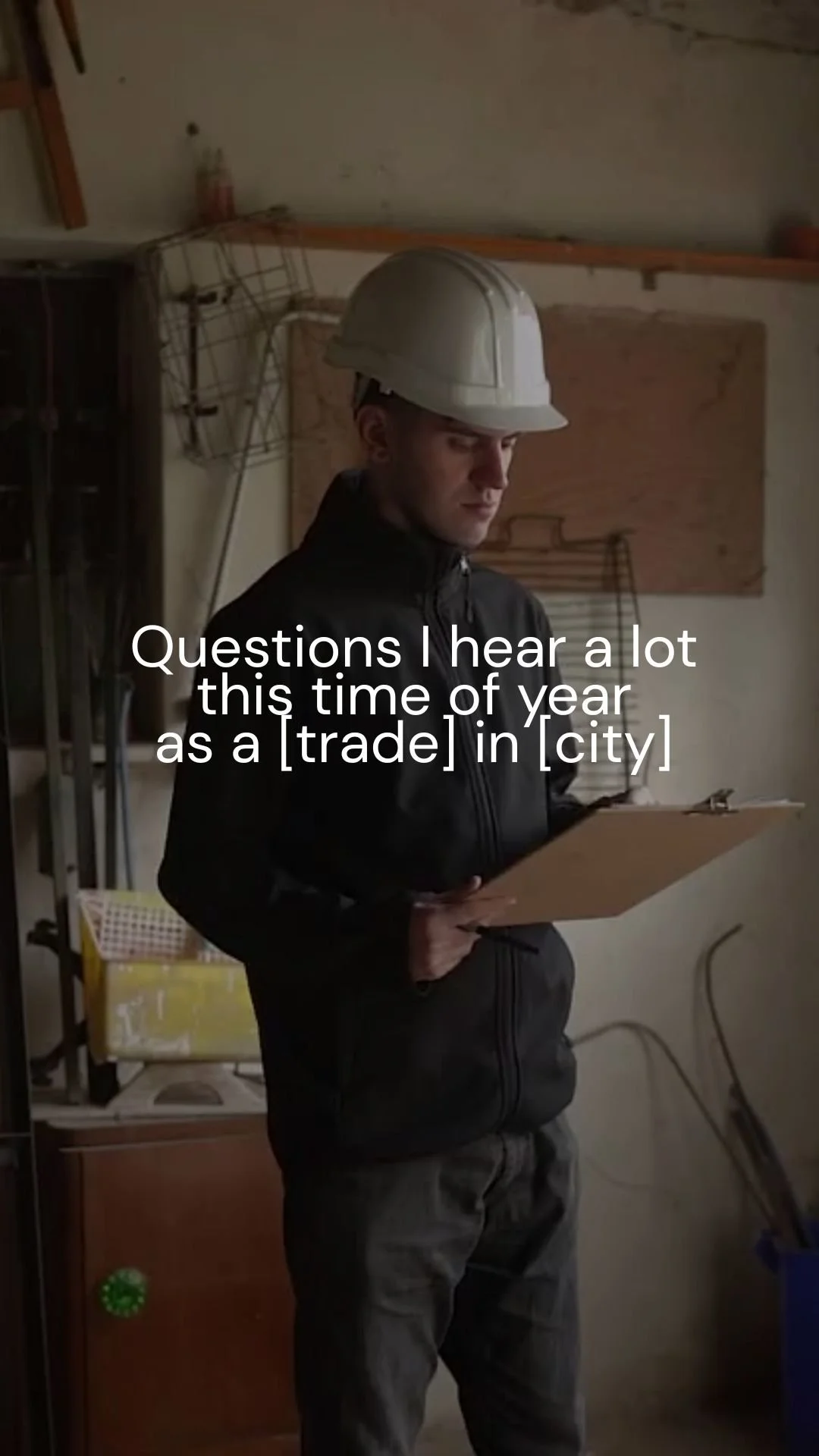 Questions I hear a lot this time of year as a [trade] in [city]