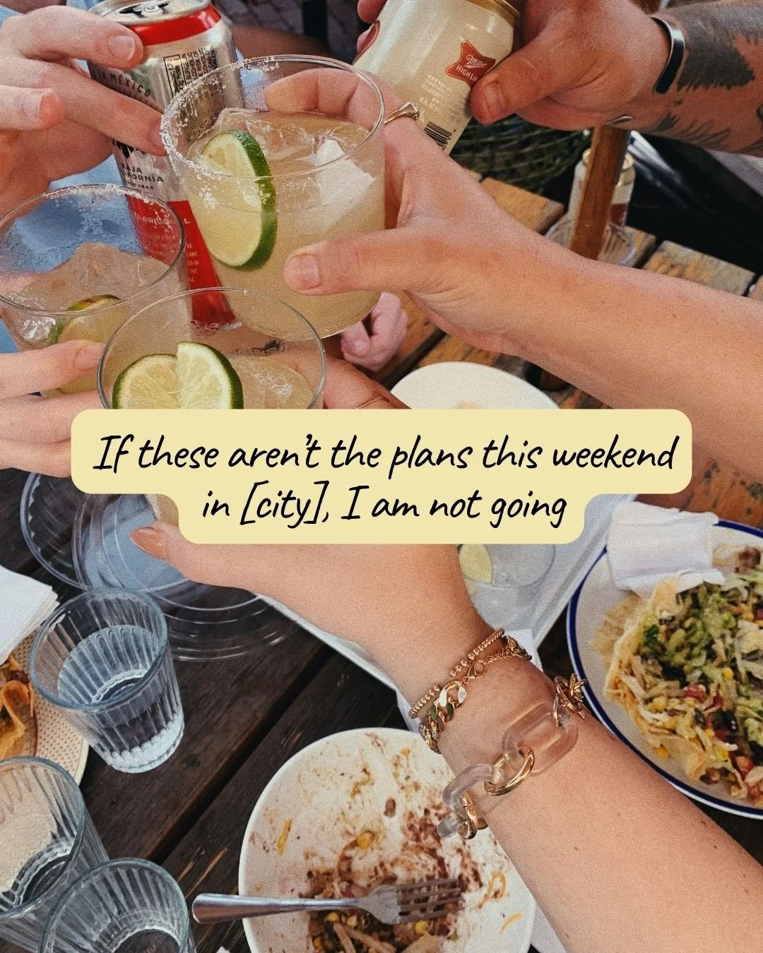 If these are not your plans, I am not going