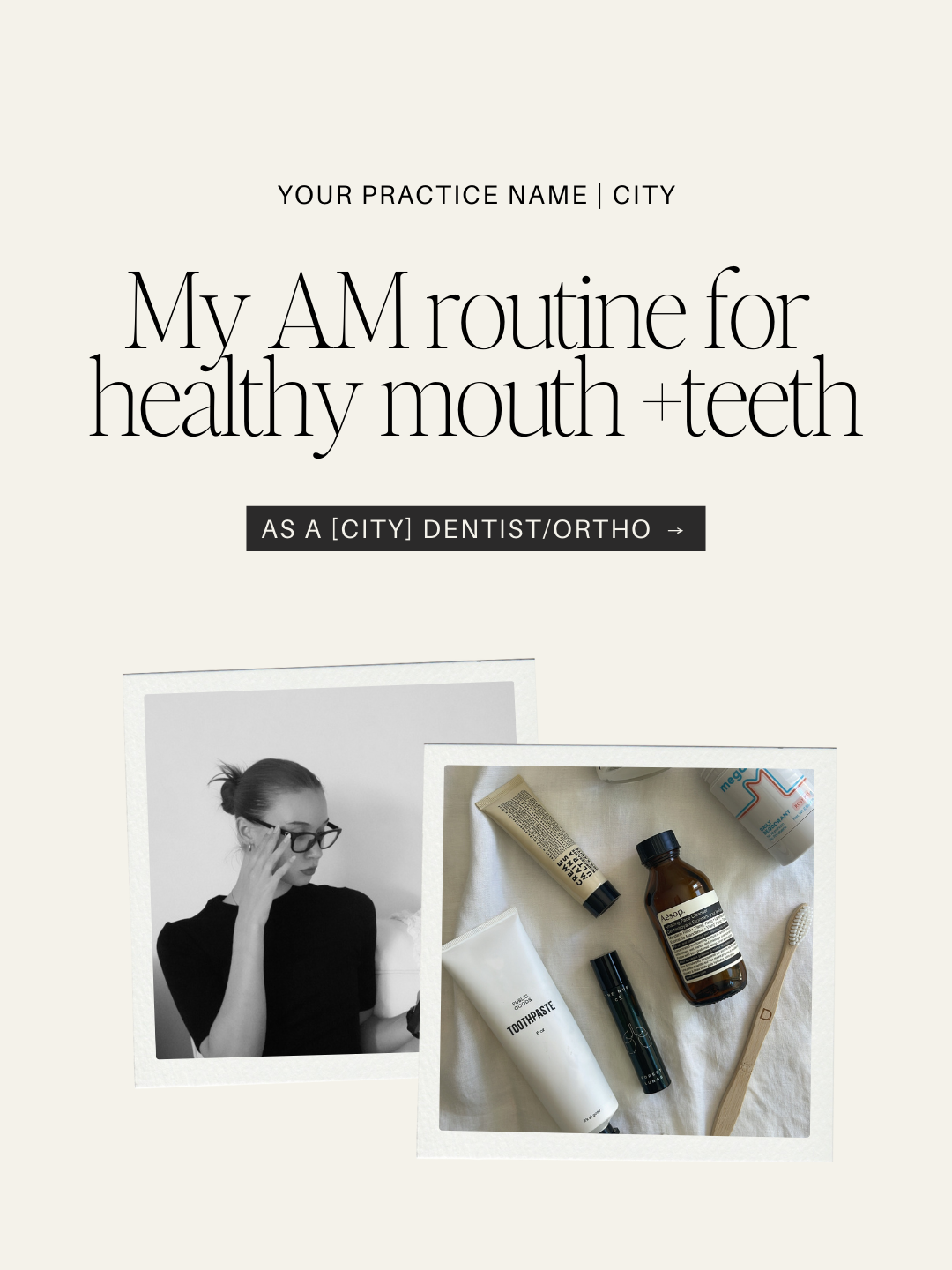 My AM routine for  healthy mouth +teeth