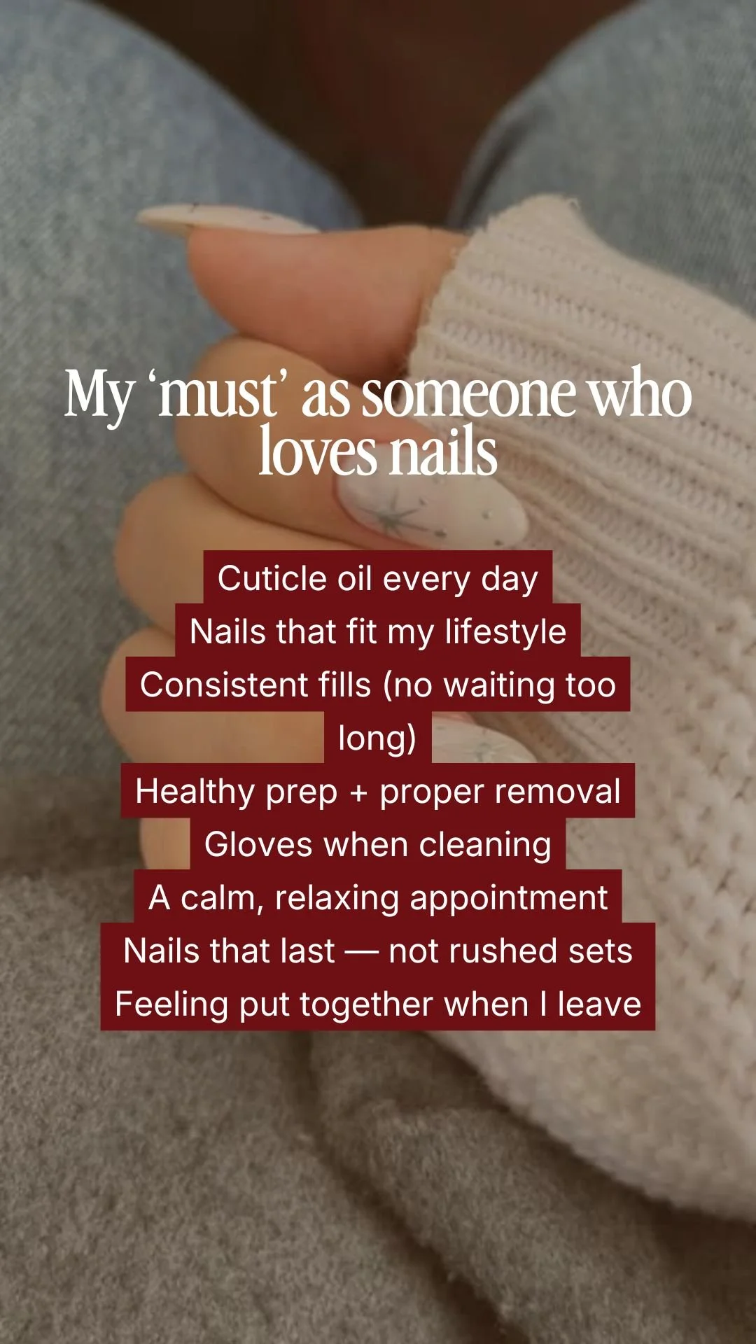 My ‘must’ as someone who loves nails