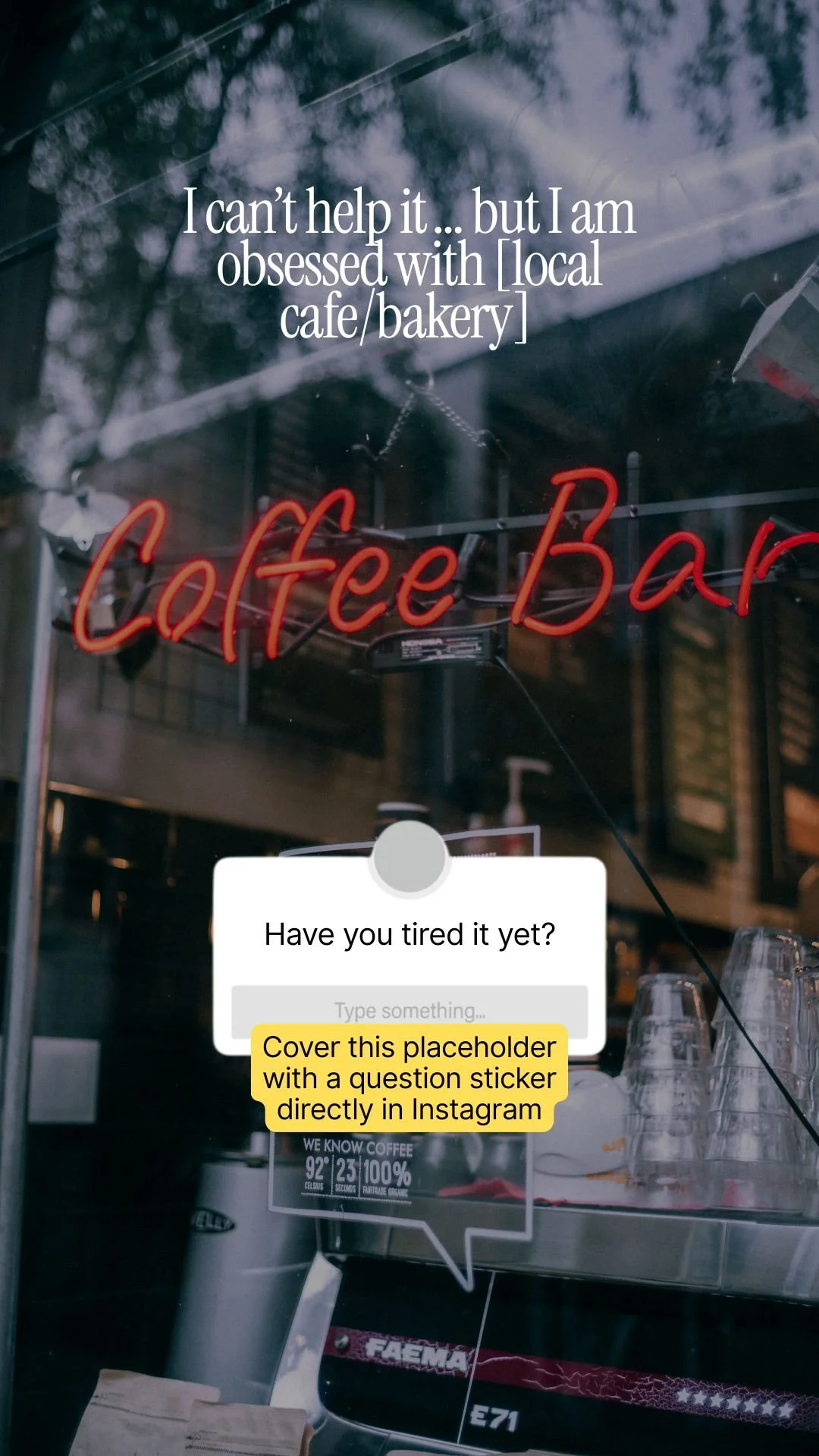 I can’t help it… but I’m OBSESSED with [local café / juice bar / wellness spot]