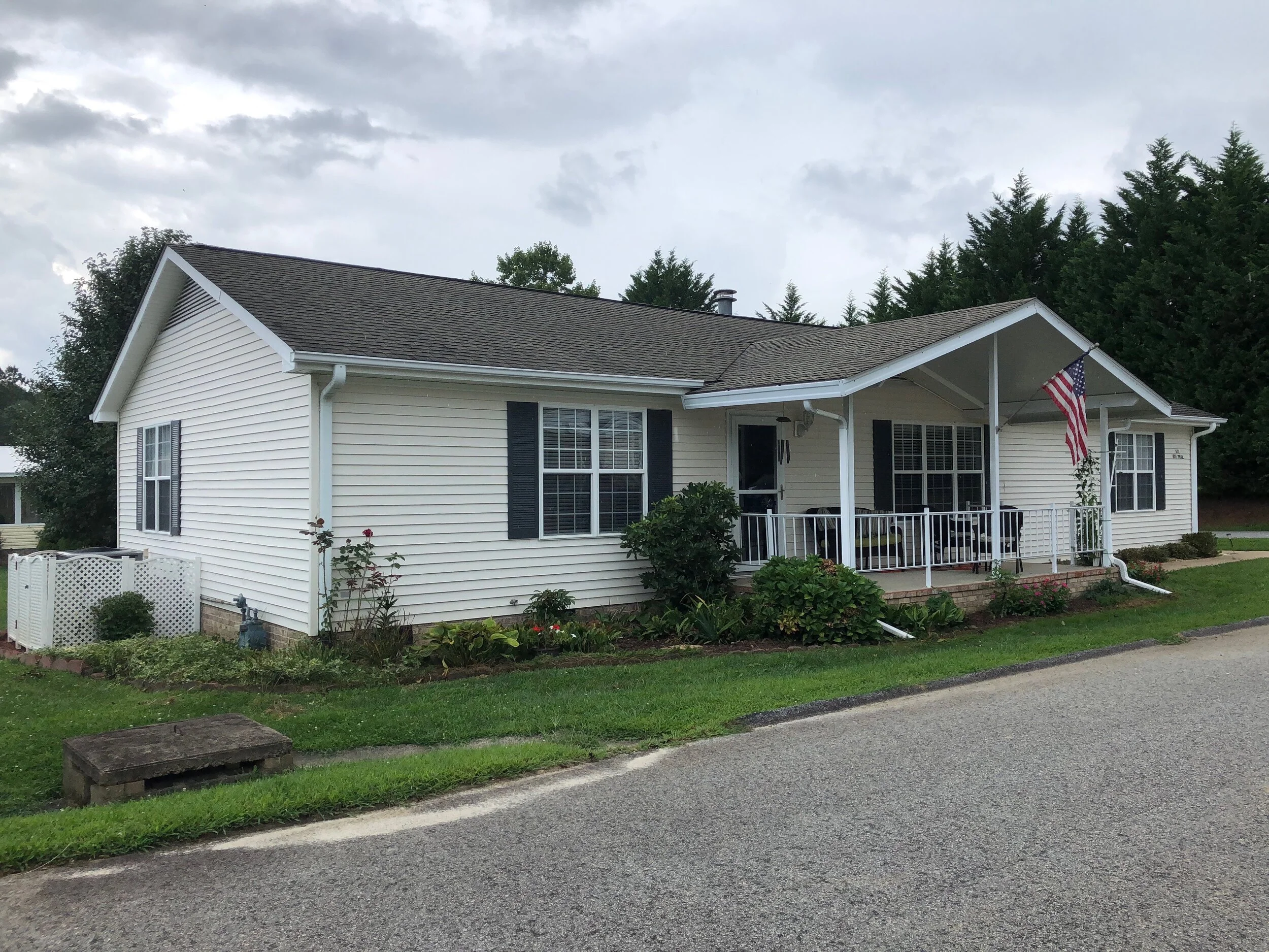 Front AFTER new shutters! 