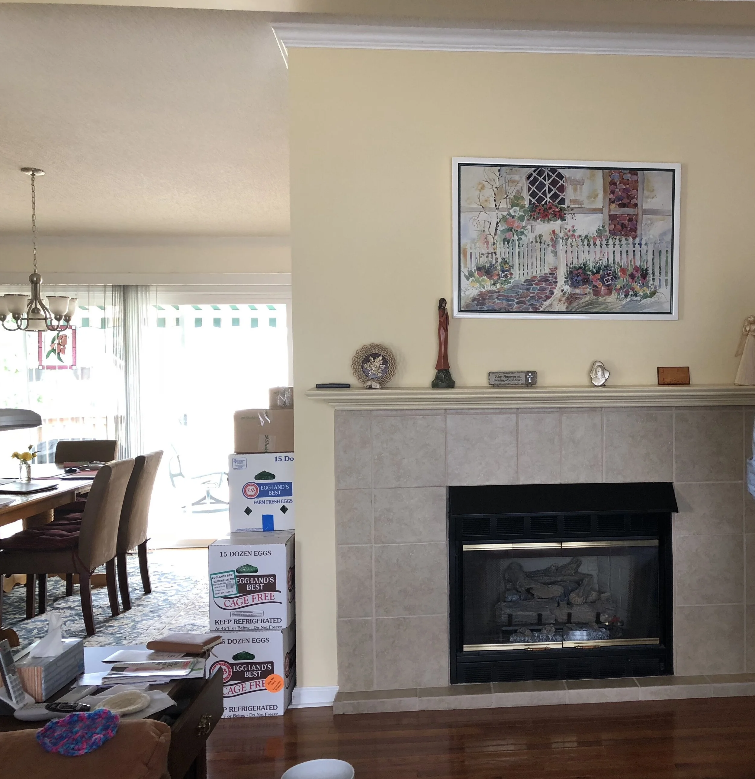 Fireplace BEFORE...