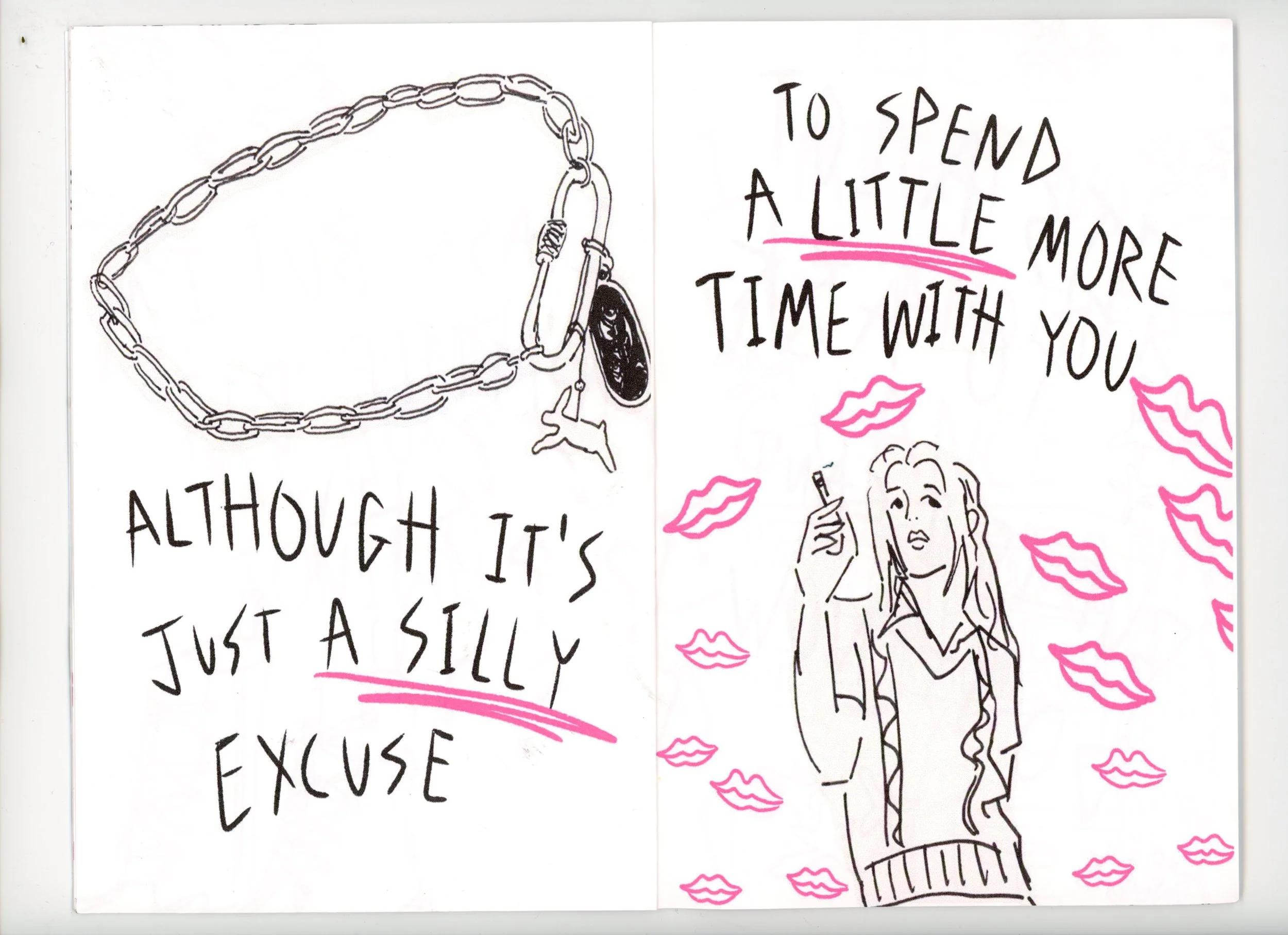 in my head lyric booklet/zine (context 2)