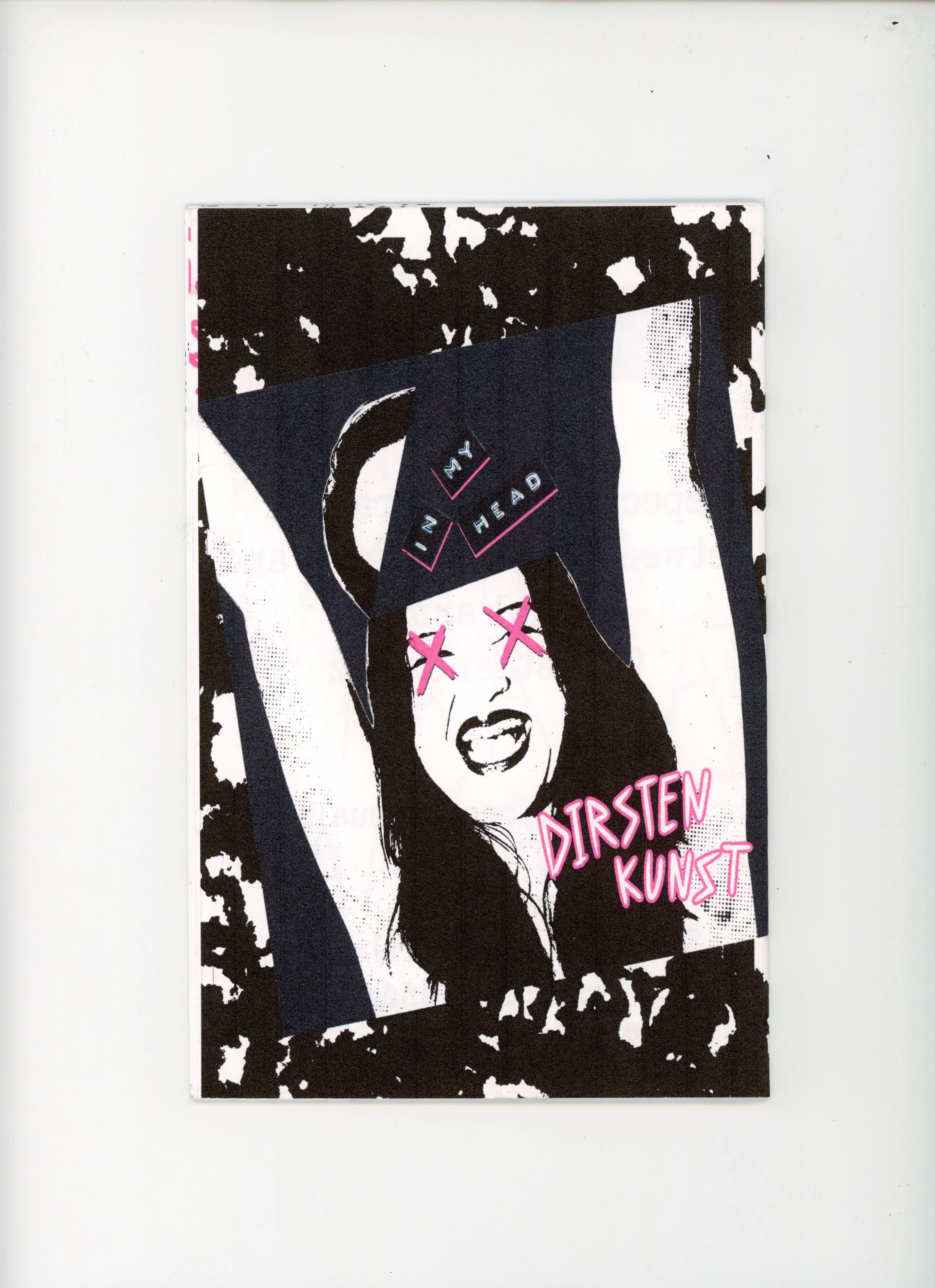 in my head lyric booklet/zine (back)