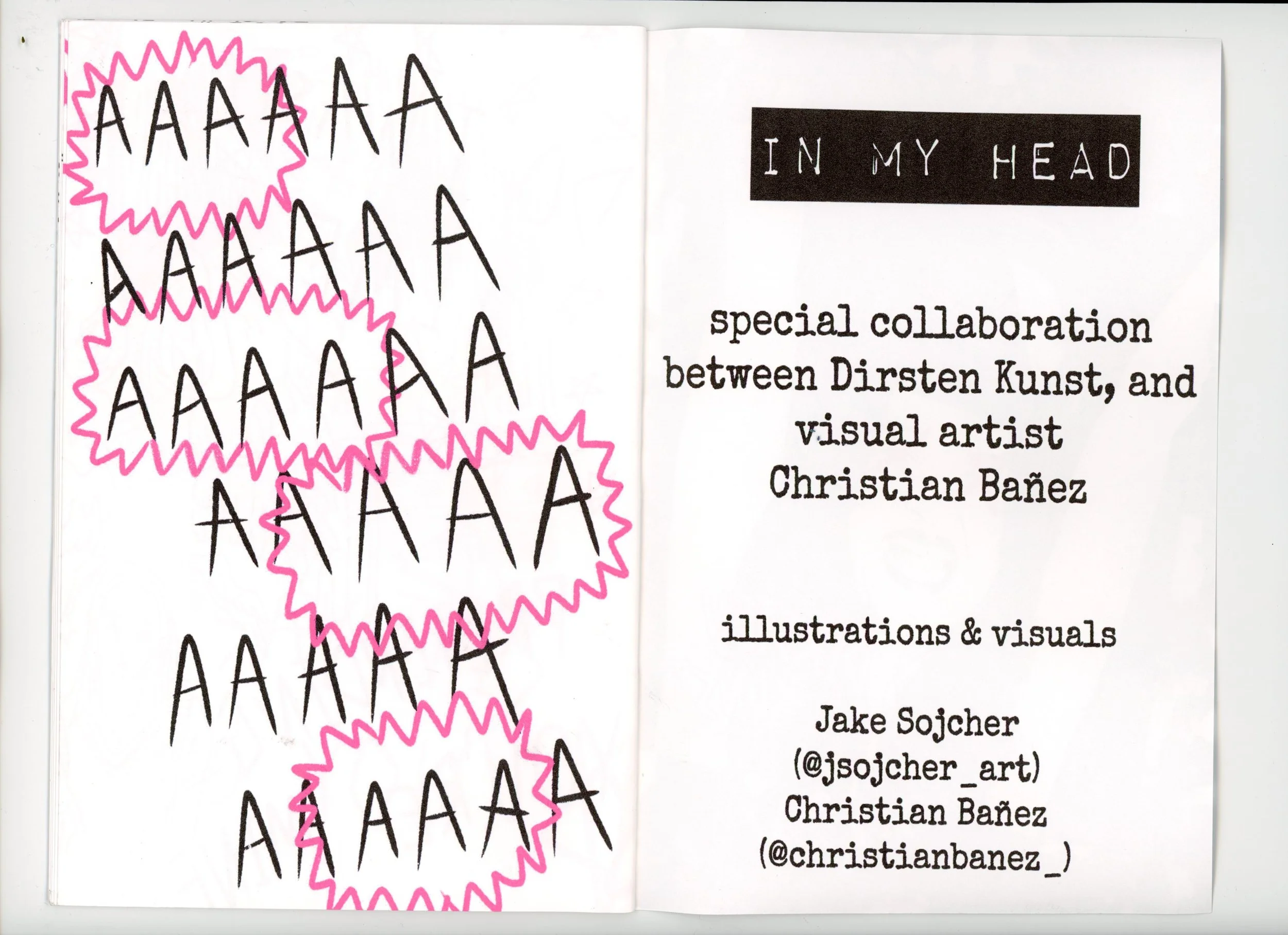 in my head lyric booklet/zine (context 4)