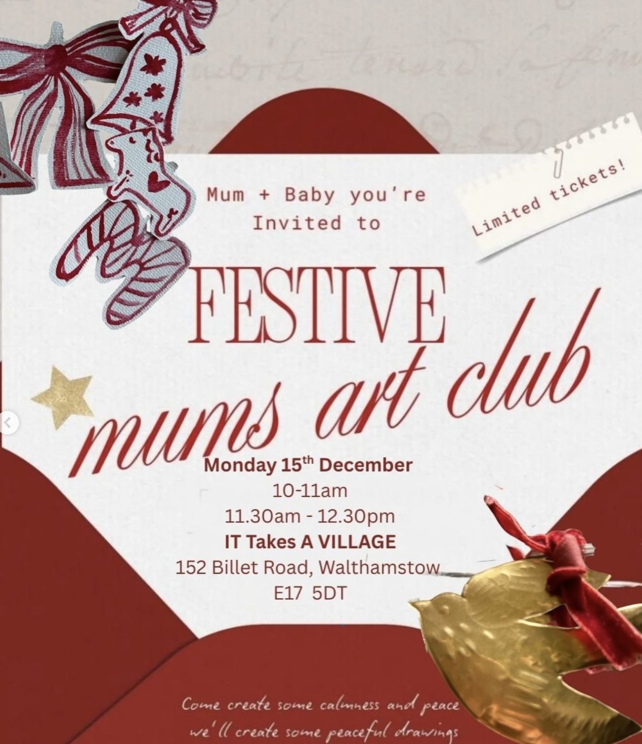 Mums + Babes - It Takes A Village - Festive edition 
