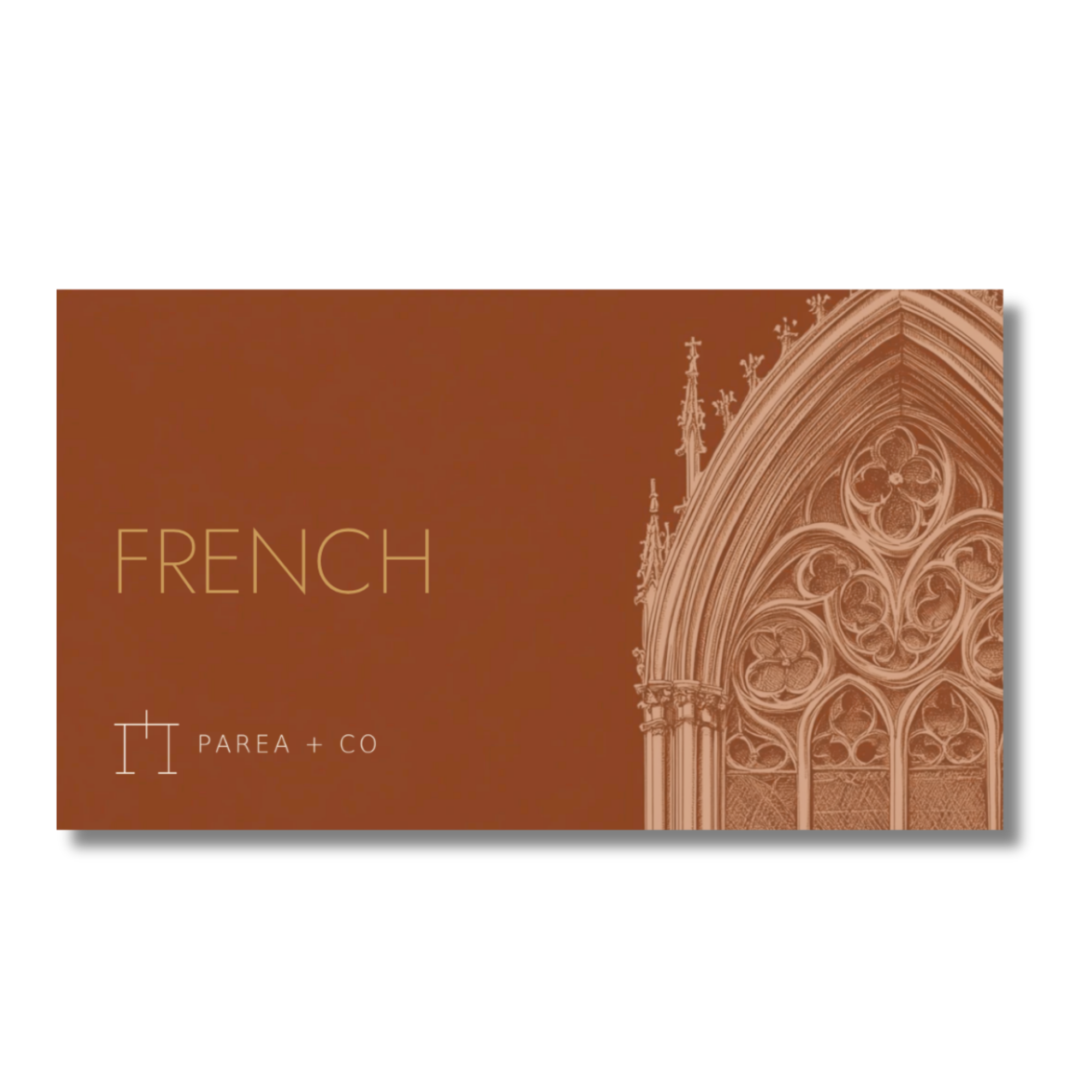 French Celiac Dining Script Card