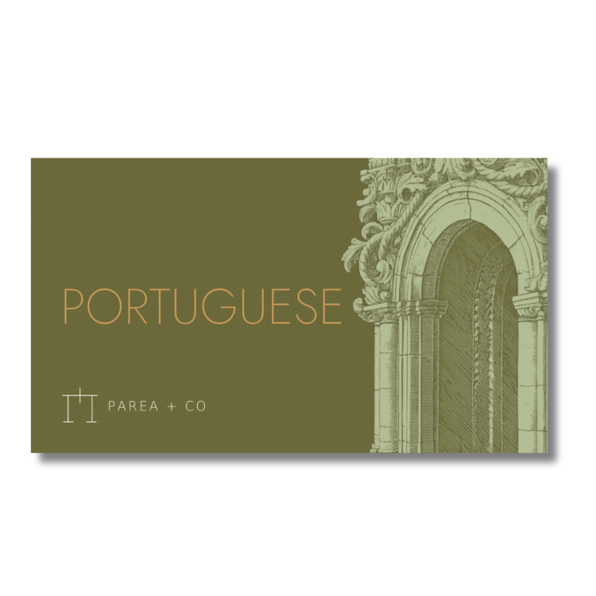 Portuguese Celiac Dining Script Card