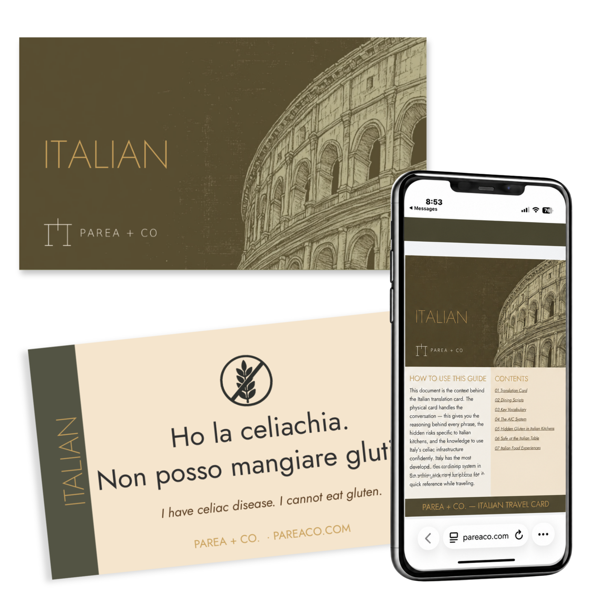 Italian Celiac Travel Bundle
