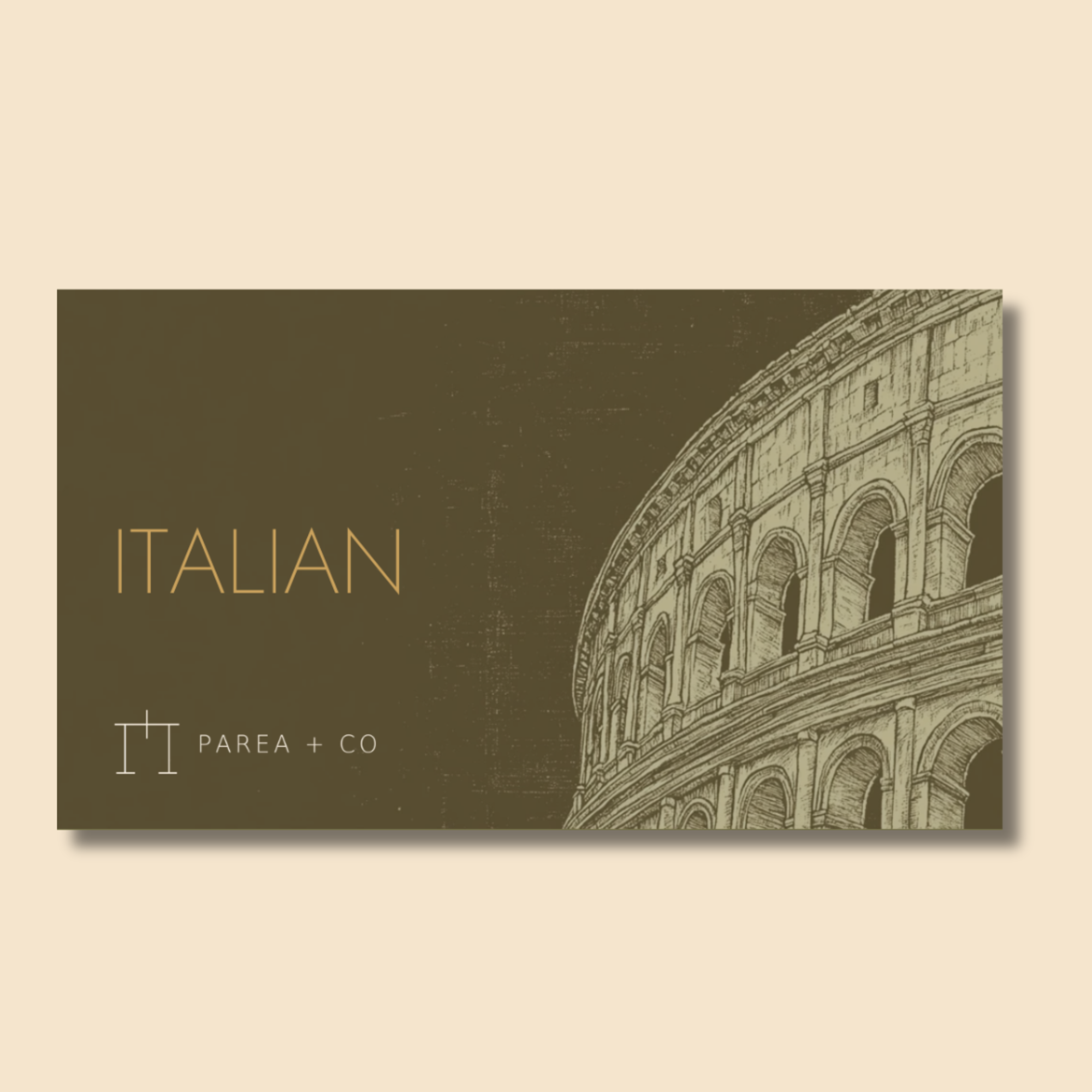 Italian Celiac Translation Card