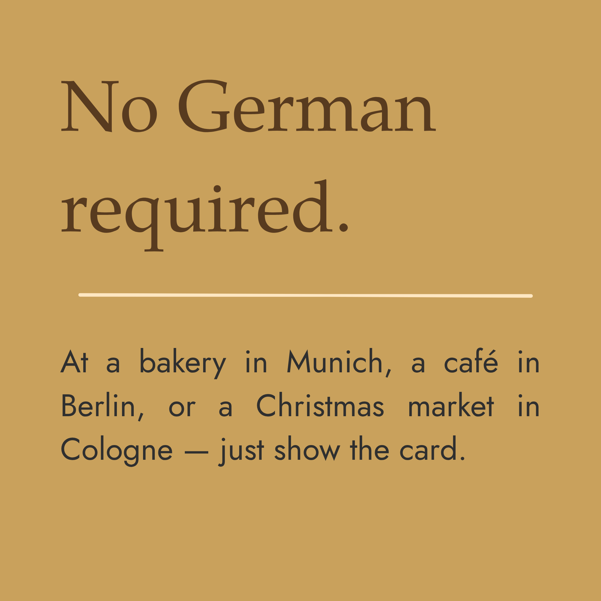 German Celiac Cafe Card