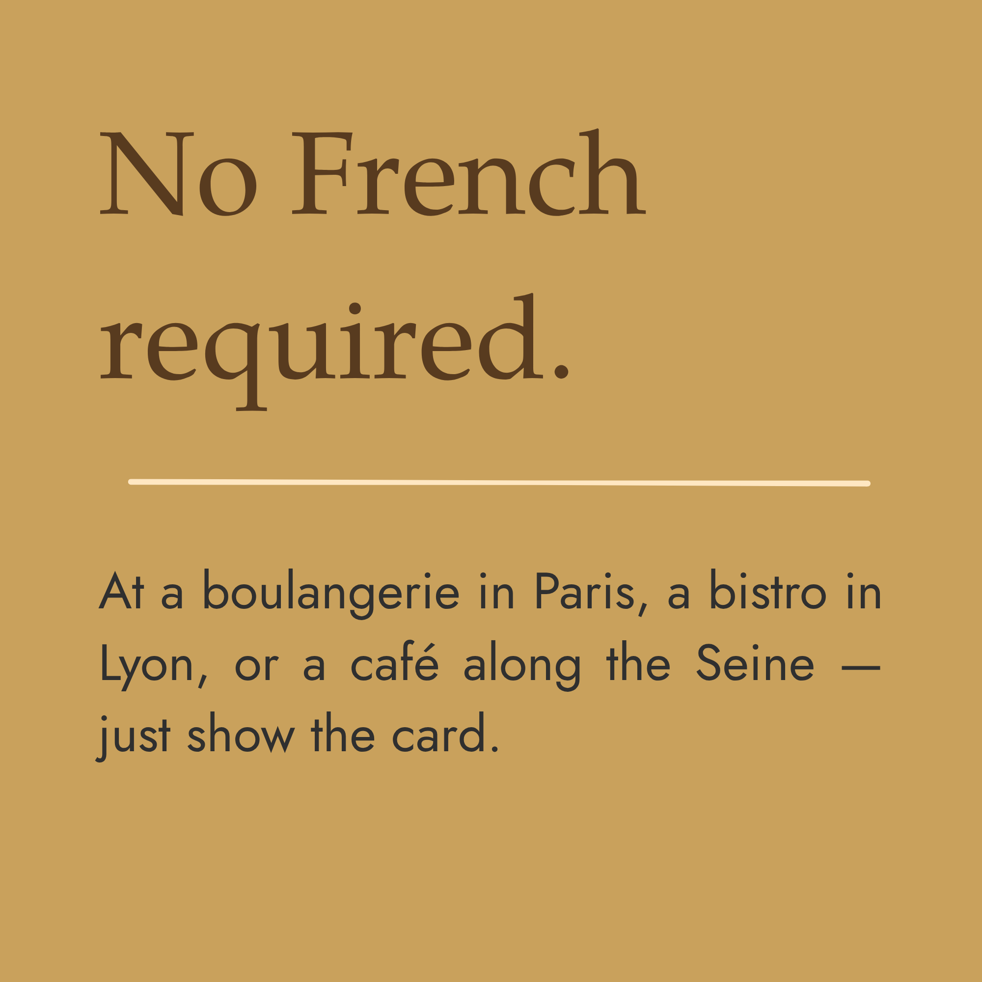 French Celiac Cafe Card