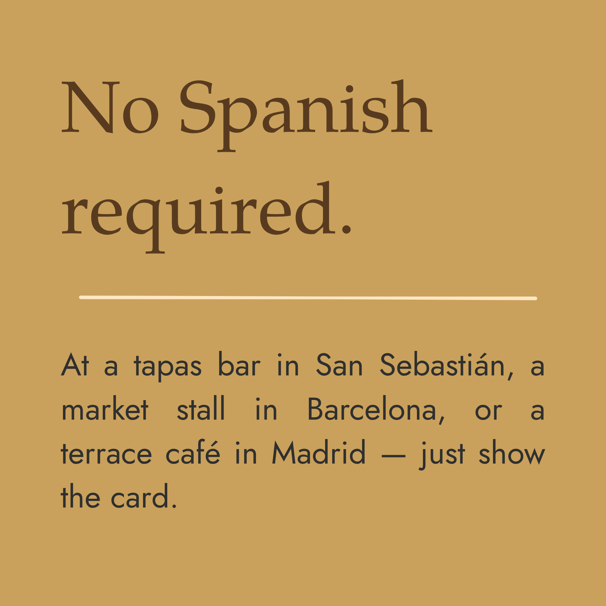 Spanish Celiac Cafe Card