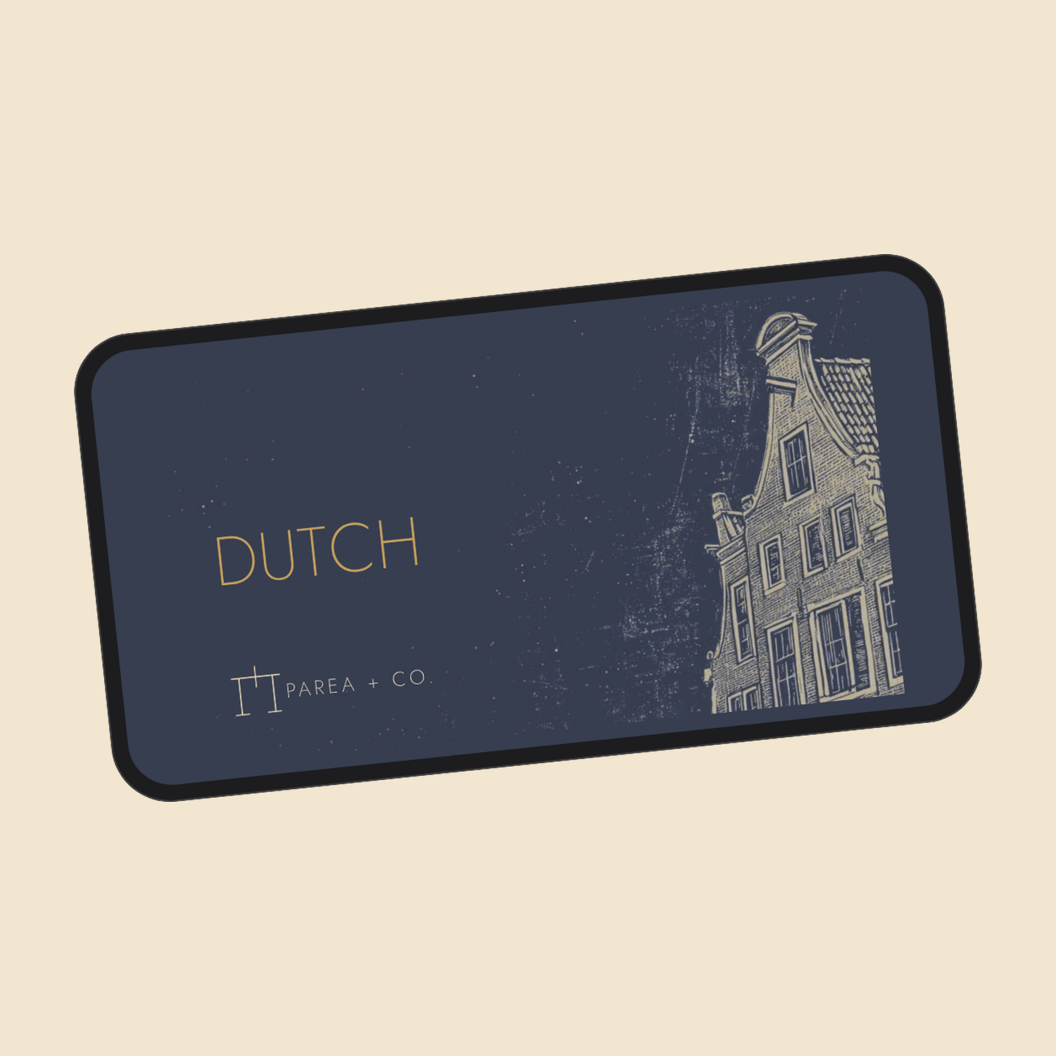 Dutch Dining Script Card - Digital