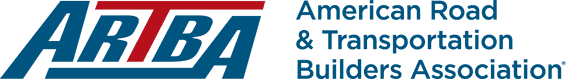Logo of the American Road & Transportation Builders Association (ARTBA) with blue and red text