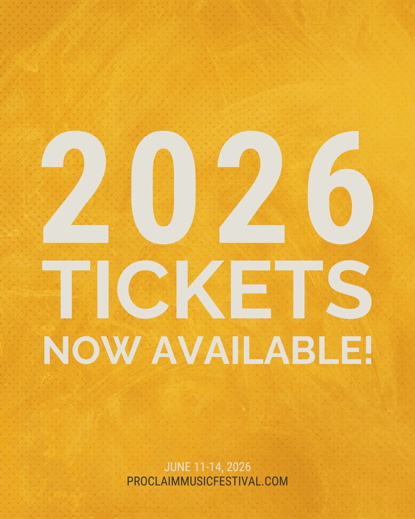 Tickets for 2026 are finally available, and the first 300 tickets are discounted! ⁠Tag someone who needs to know!⁠
#proclaimyeshua #proclaim2026 #thekingdomfamilywillsing
