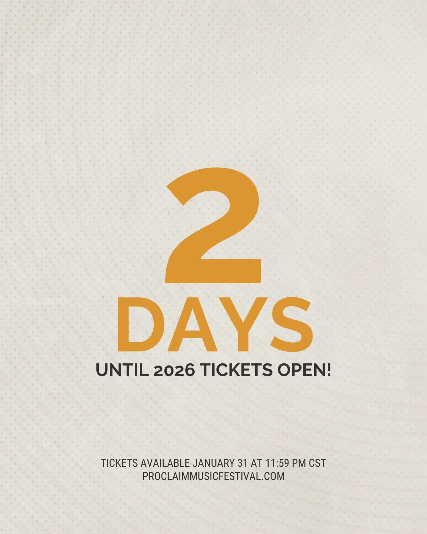 Only 2 days until Proclaim tickets are available!⁠ ⁠
.⁠
#messianic #worshipmusic #yeshua #thekingdomfamilywillsing #musicfestival