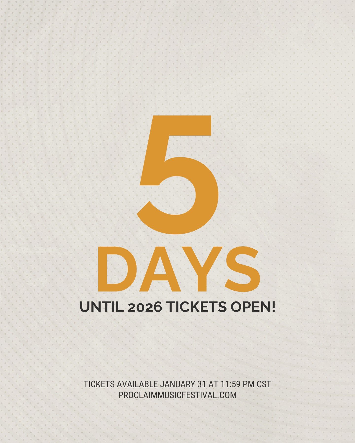 5 days. #thekingdomfamilywillsing⁠