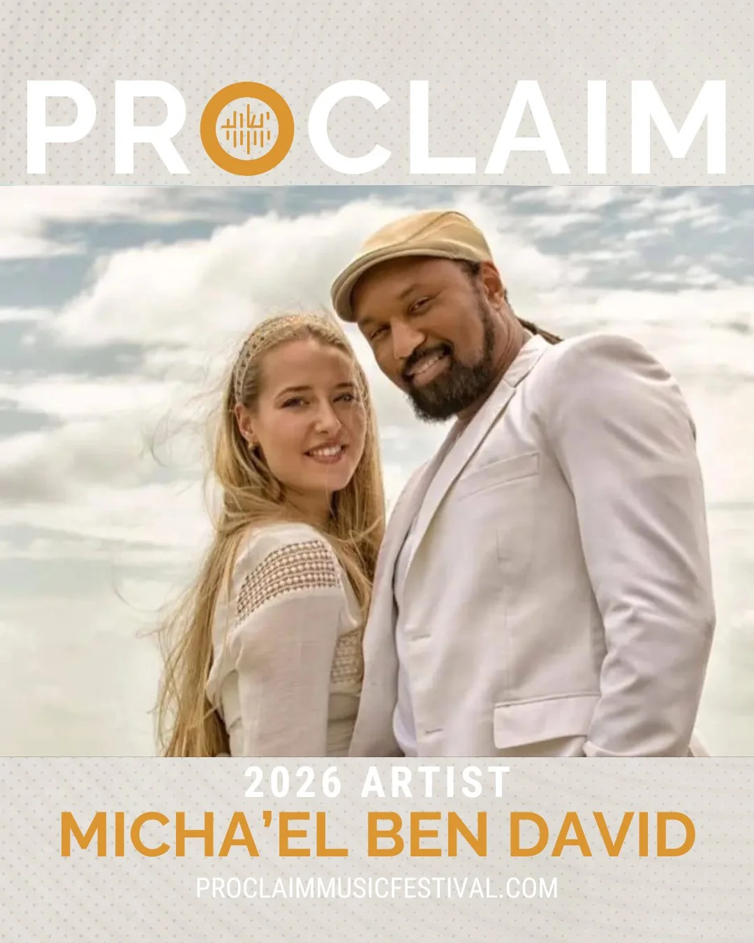 We're so exited to welcome Micha'el BenDavid to Proclaim this year! ⁠
@michaelbendavid1 ⁠
Micha'el BenDavid, who is joined by his wife Ashley, is the Founder and CEO of EmetZionMusic as well as Moreshet Ivri (Hebrew Heritage) Ministries based in Isra