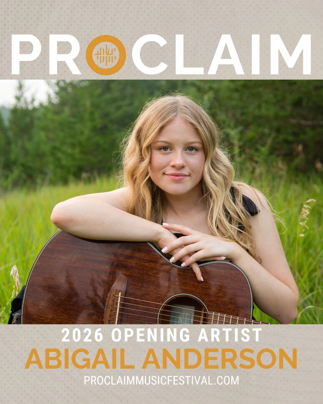 2026 Opening Artist: Abigail Anderson!⁠
@abigailanderson_music⁠
Abigail (Abby) Anderson is a 20-year-old singer, guitarist, and pianist from Northeast Nebraska. A passionate musician from a young age, Abby has continued to cultivate her talents in pe
