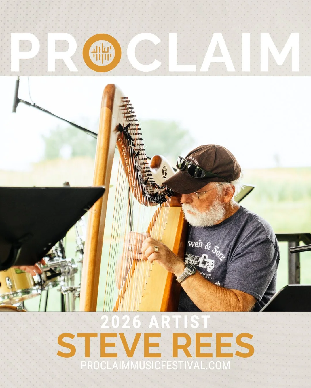 We're so excited to welcome back Steve Rees to Proclaim 2026!⁠
⁠
In 1998 Steve built a small harp to see if he could master the instrument and that began his now 25-year love affair with this instrument. He began to notice the beneficial effects of t