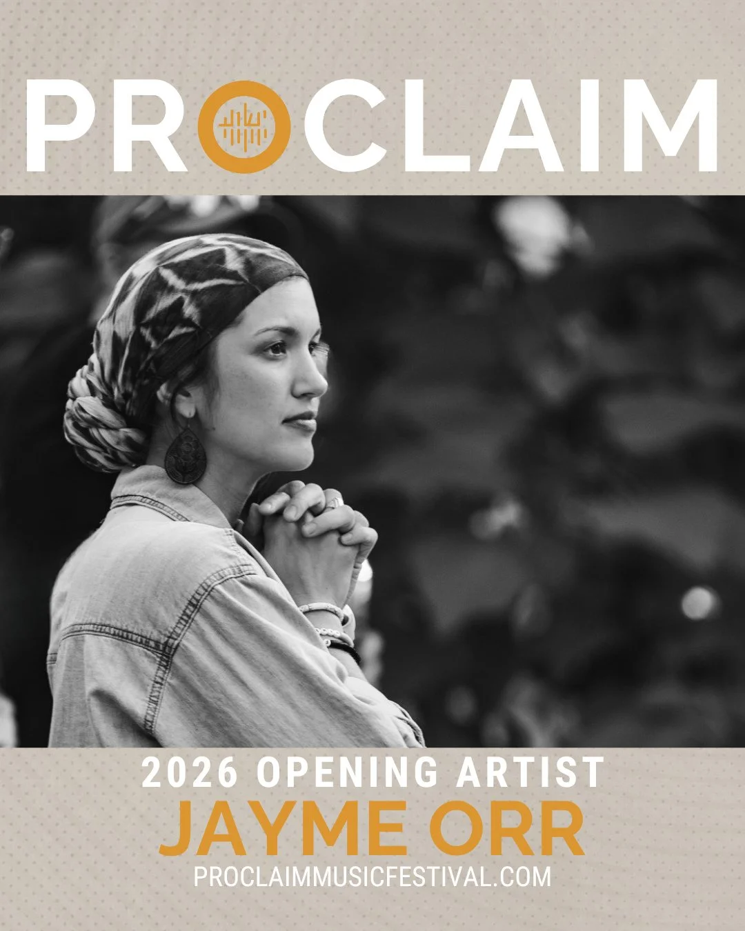 Proclaim 2026 Opening Artist: Jayme Orr⁠!⁠
@jaymeorrmusic 
Jayme is a worship leader and songwriter who spent years in mainstream Christian worship while also pursuing a secular music career, releasing music in 2016. After a long season away from wri