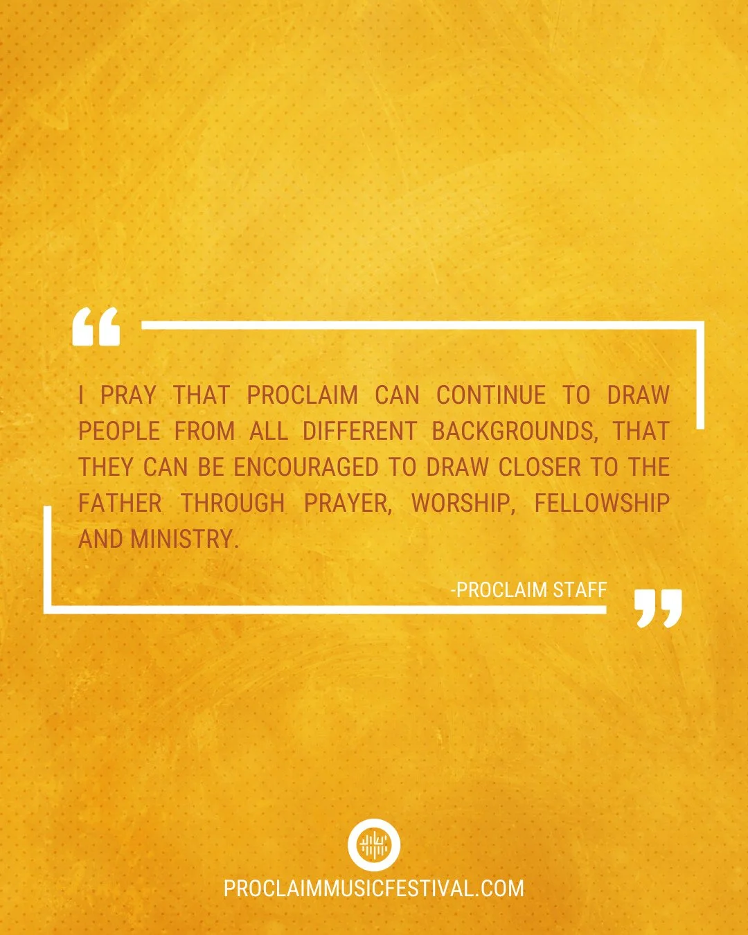 "I pray that Proclaim can continue to draw people from all different backgrounds, that they can be encouraged to draw closer to the Father through prayer, worship, fellowship and ministry." - Proclaim Staff⁠
#proclaimtestimony #thekingdomfa