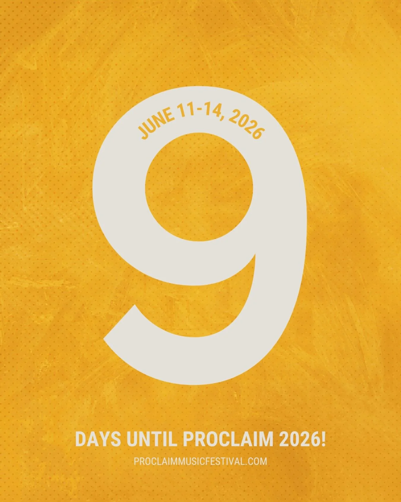 NINE DAYS until PROCLAIM 2026, year 9!! Today our staff arrives onsite to begin preparing the grounds.  We are so excited and expectant and are already praying over all of this year&rsquo;s attendees. 
#thekingdomfamilywillsing  Let&rsquo;s go!! 💥