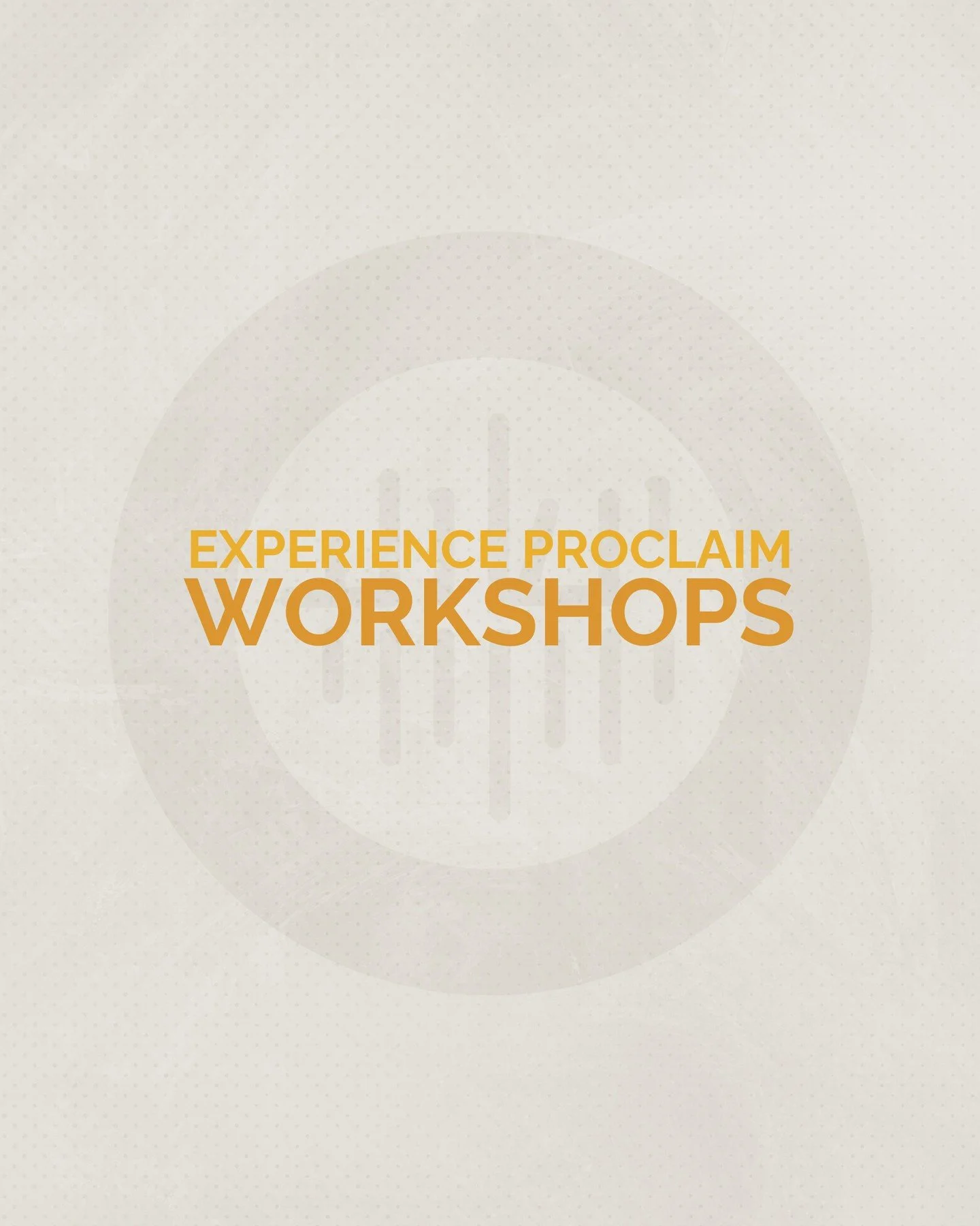 EXPERIENCE PROCLAIM: Workshops⁠
⁠
POTTERY WORKSHOPS:⁠
Join us for a pinch pottery workshop on Thursday for ages 8 and up!  All supplies will be provided and donations are appreciated. We will have two workshops on Thursday morning from 9:30-10:30 AM 