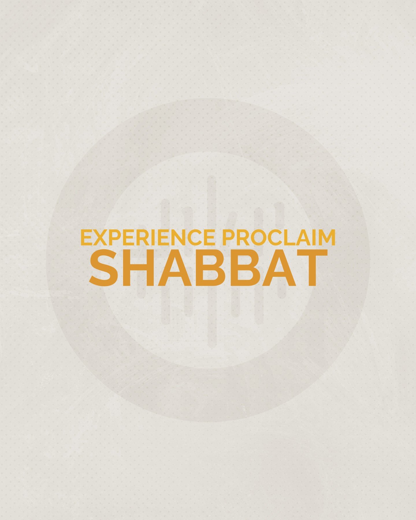 EXPERIENCE PROCLAIM: Shabbat⁠
⁠
Proclaim is a multi-day event, spanning Thursday to Sunday, and we will set apart Shabbat from Friday night to Saturday night. It will be a day for flowing in the creative collaborative worship and artistry we were cre
