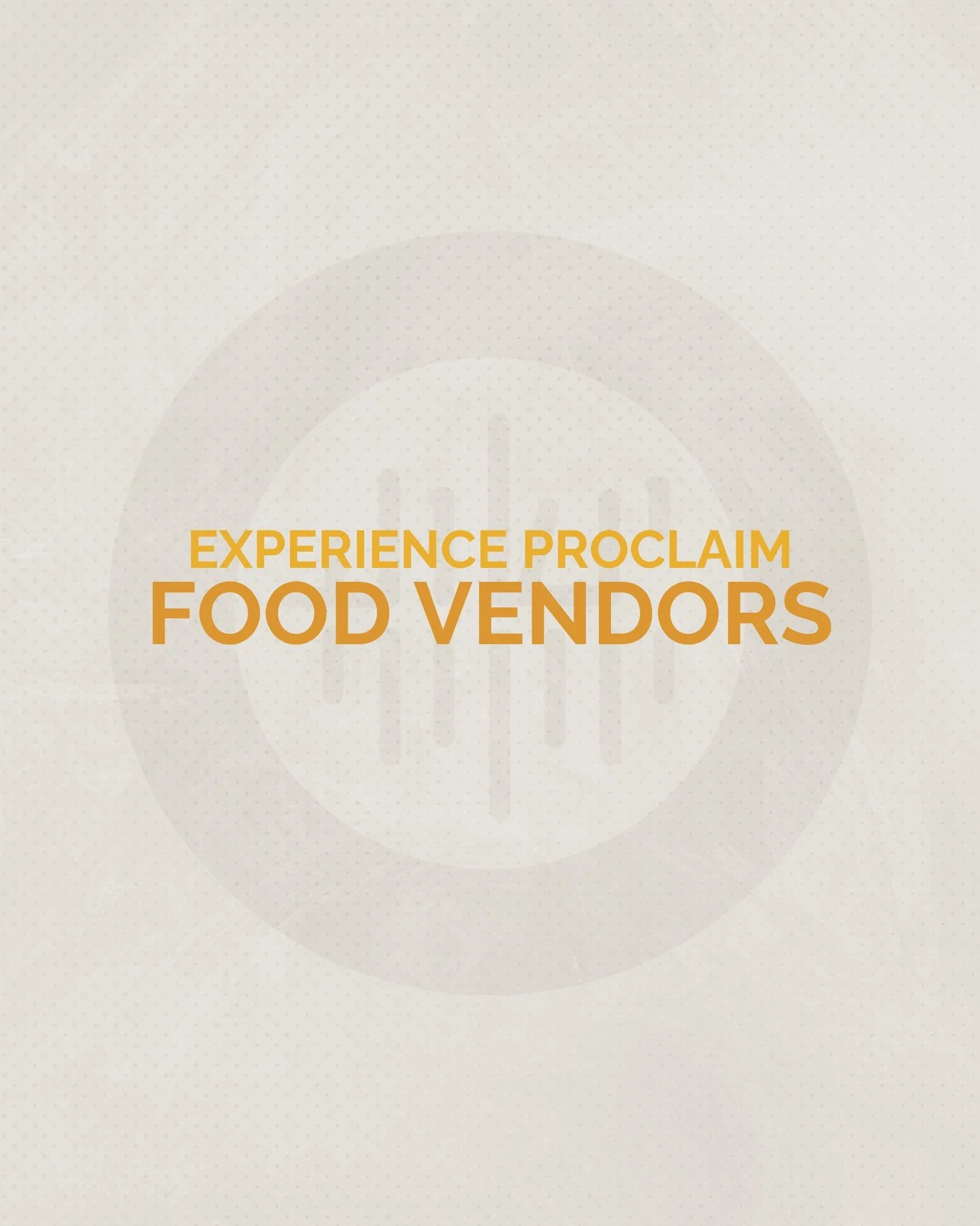 Experience Proclaim: Food Vendors⁠
⁠
Remember to bring cash for all the onsite vendors! Aside from the marketplace, we are excited to have amazing food and drink vendors this year including The Leaf Grill &amp; Wokery, Simply Joy, and The Chilled Goo